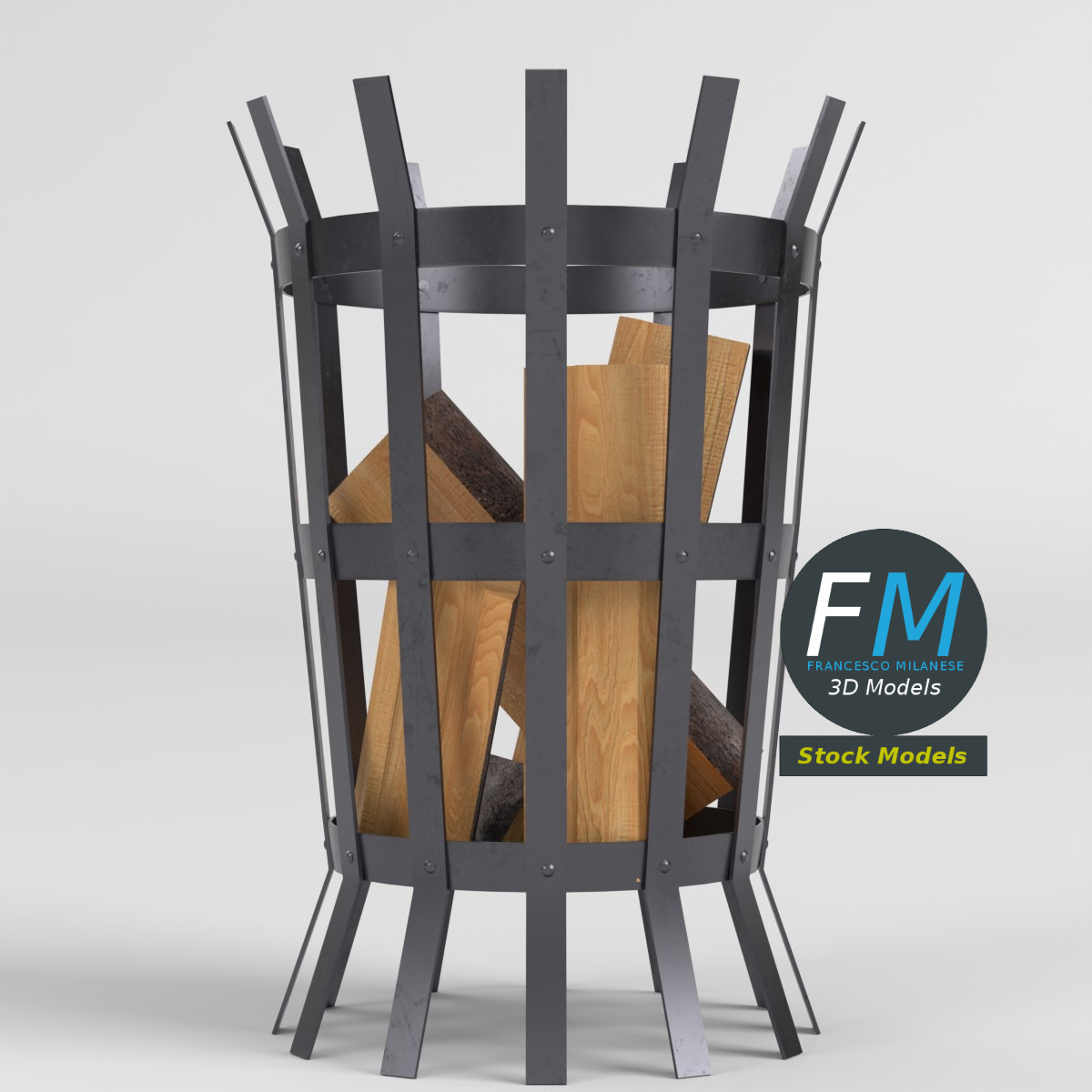 3D-Modell - Feuerkorb - 03