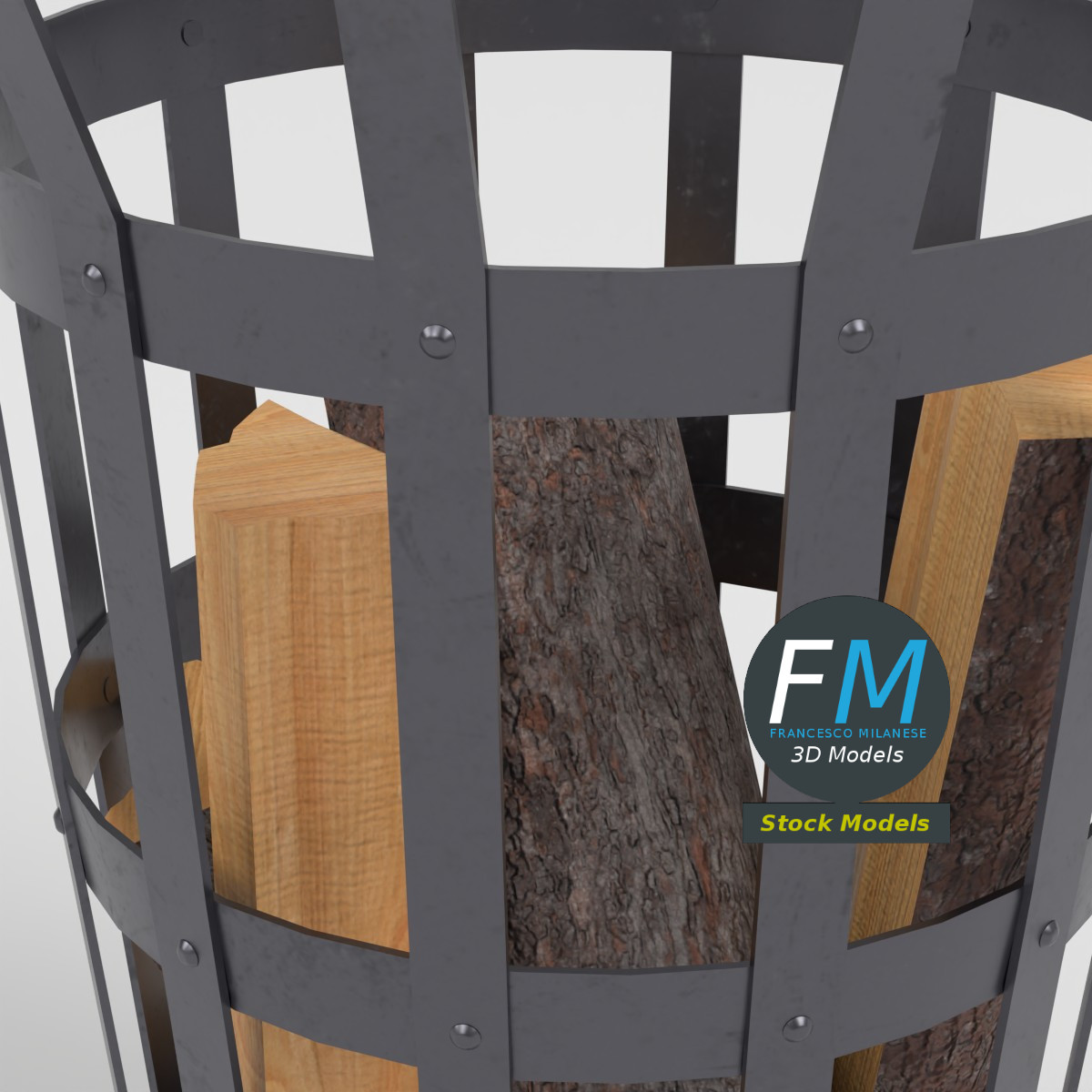 3D-Modell - Feuerkorb - 04