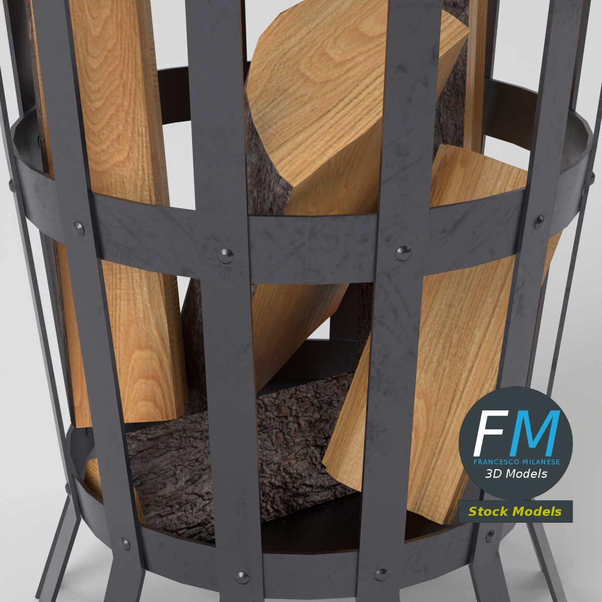 3D-Modell - Feuerkorb - 05