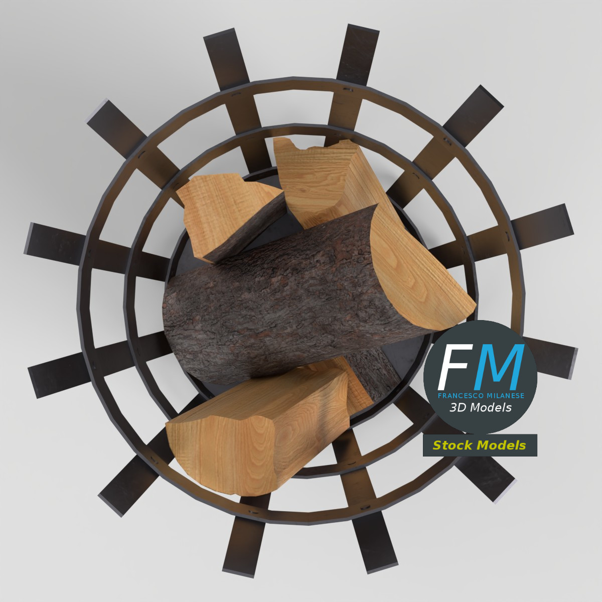 3D-Modell - Feuerkorb - 06