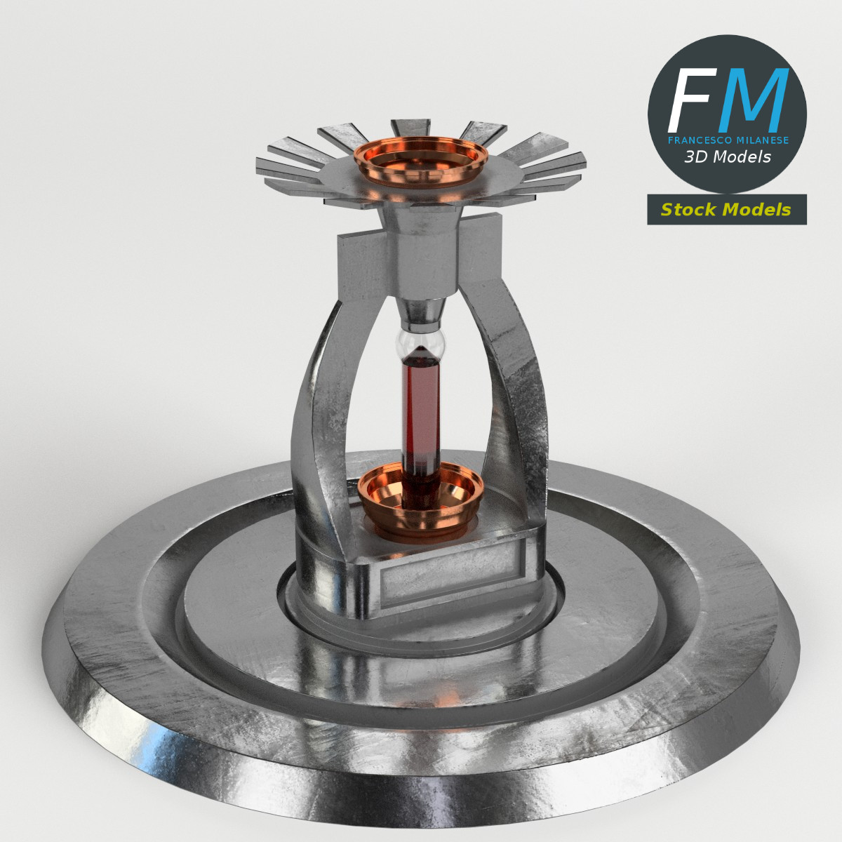 3D-Modell - Sprinklerkopf - 01