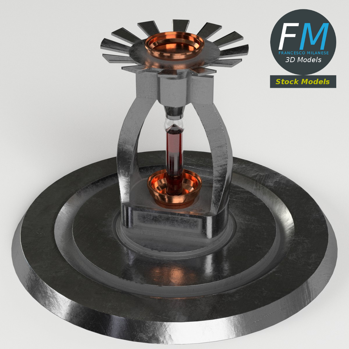 3D-Modell - Sprinklerkopf - 02