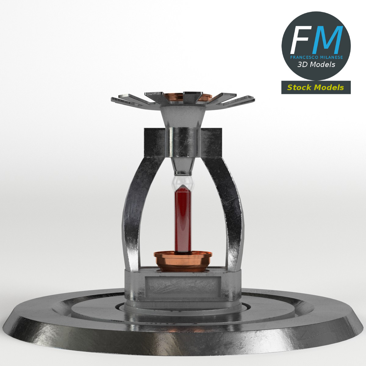 3D-Modell - Sprinklerkopf - 03
