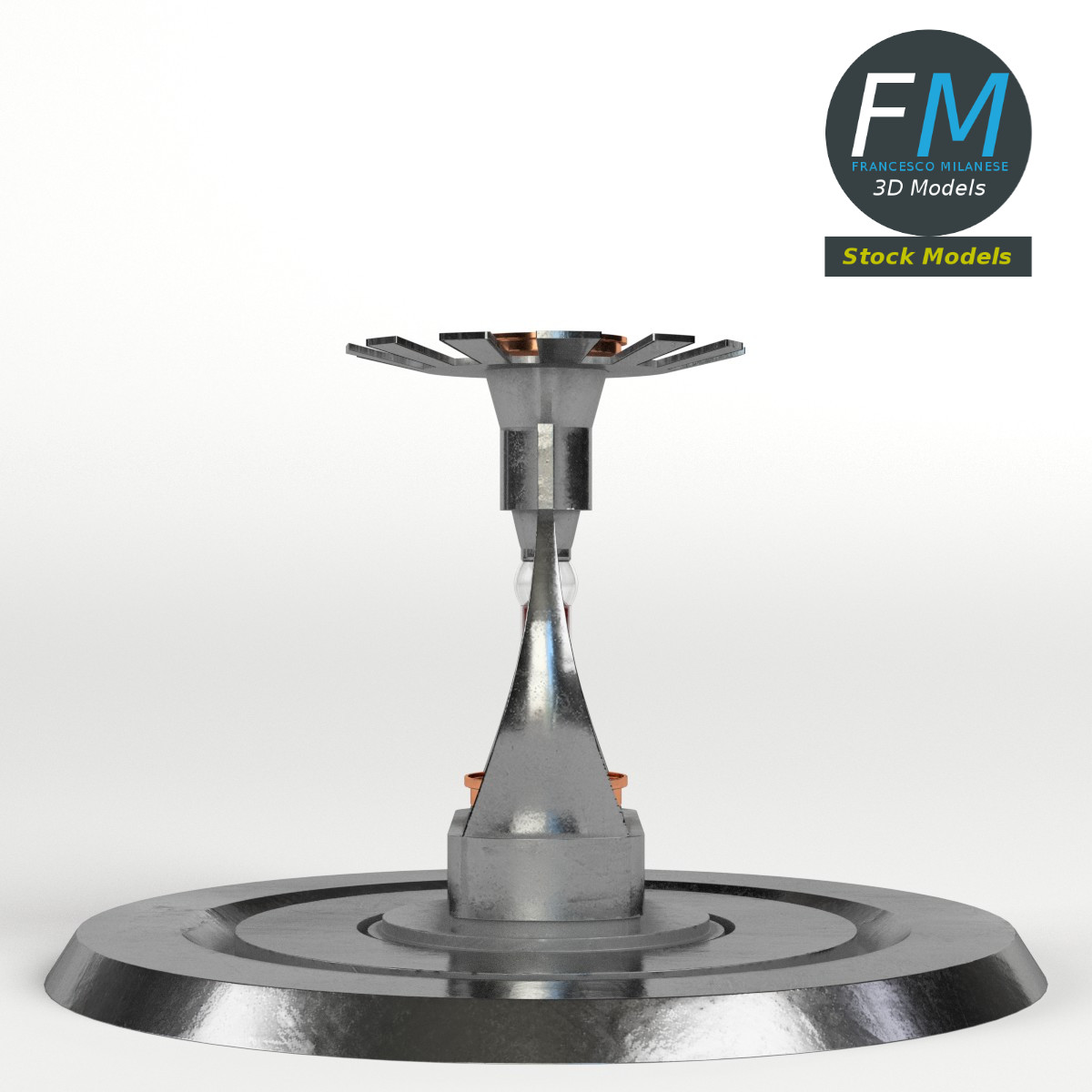3D-Modell - Sprinklerkopf - 04
