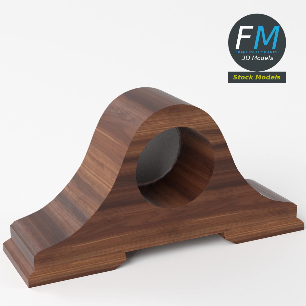 3D-Modell - Kaminuhr - 05