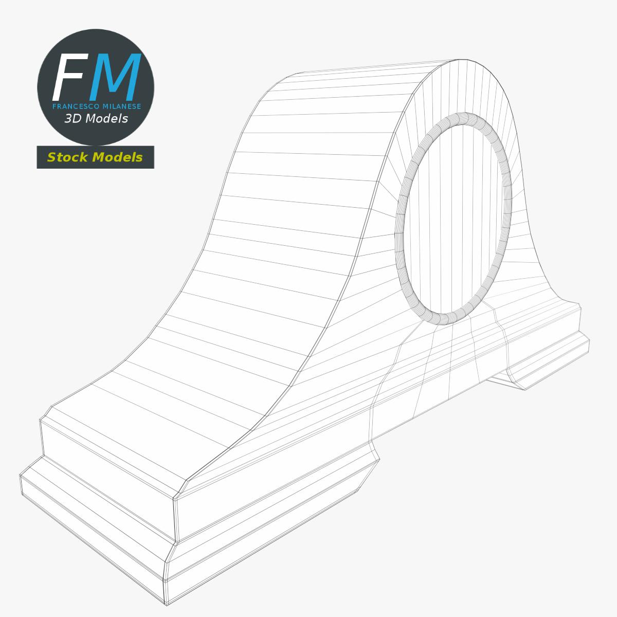 3D-Modell - Kaminuhr - 07