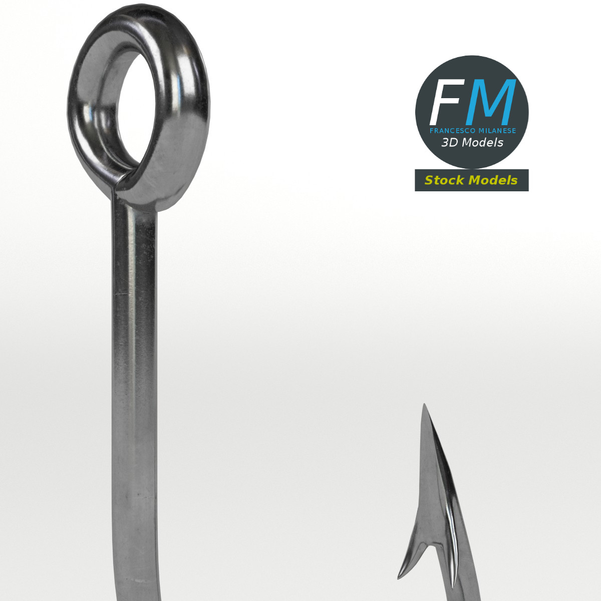 3D-Modell - Angelhaken - 04