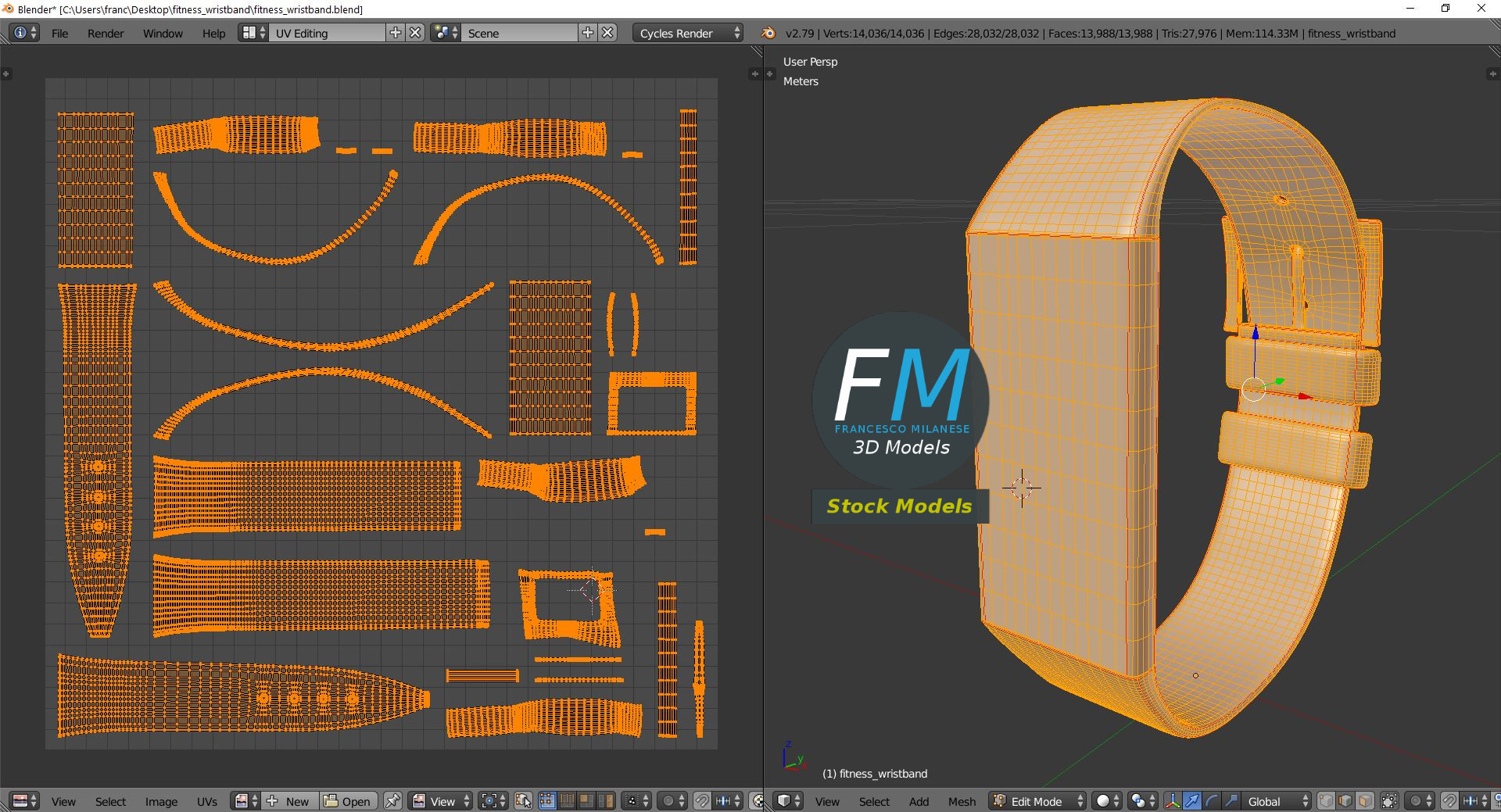 3D-Modell - Fitness-Armband - 10