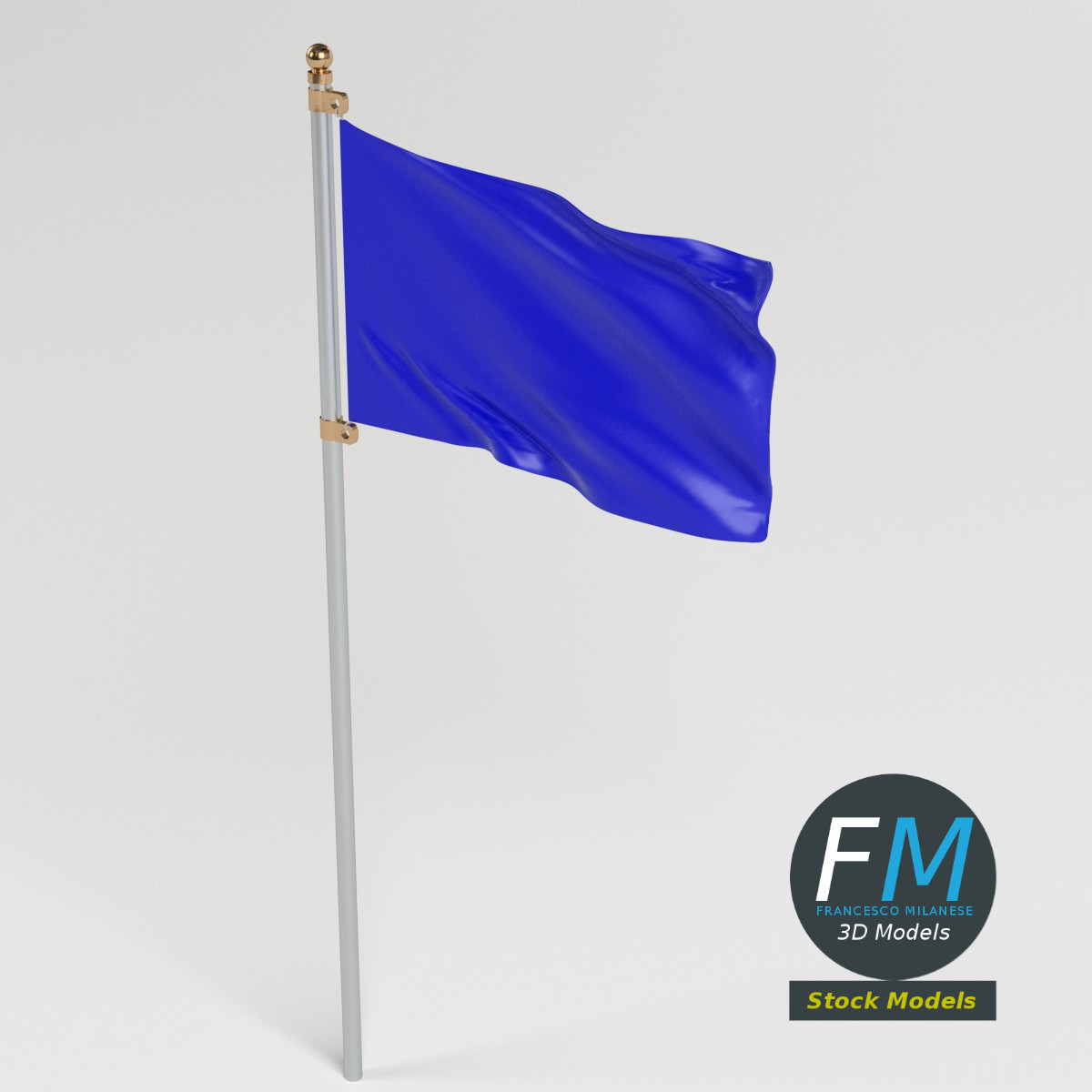 3D-Modell - Flagge - 02