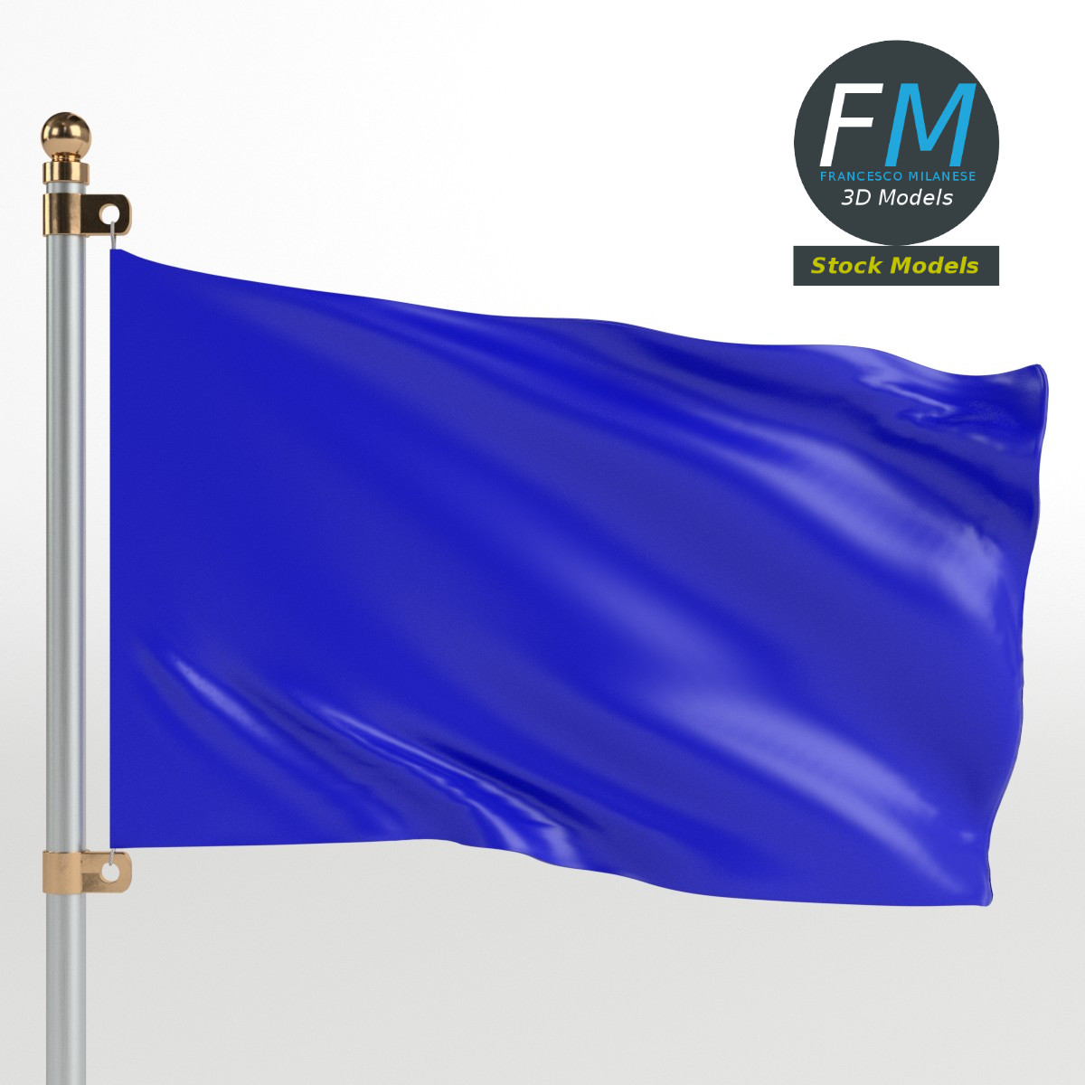 3D-Modell - Flagge - 03