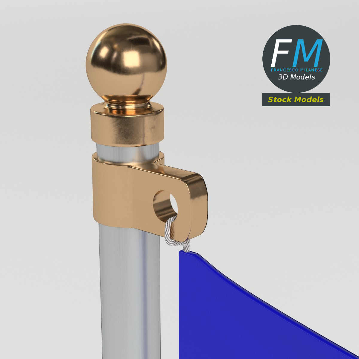 3D-Modell - Flagge - 05