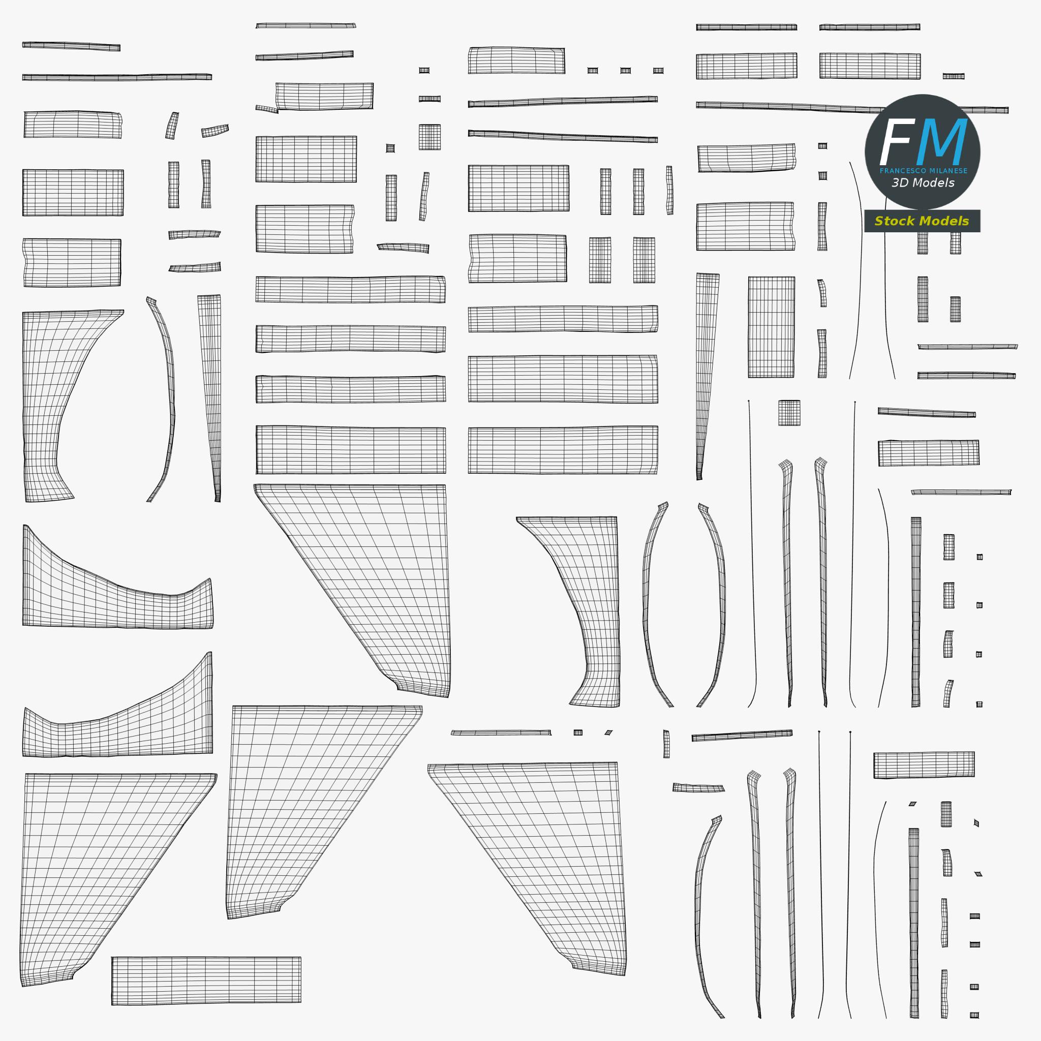 3D-Modell - Flaches Slip-Unterwäsche-Mockup - 11 3D-Modell - Flaches Slip-Unterwäsche-Mockup - 11