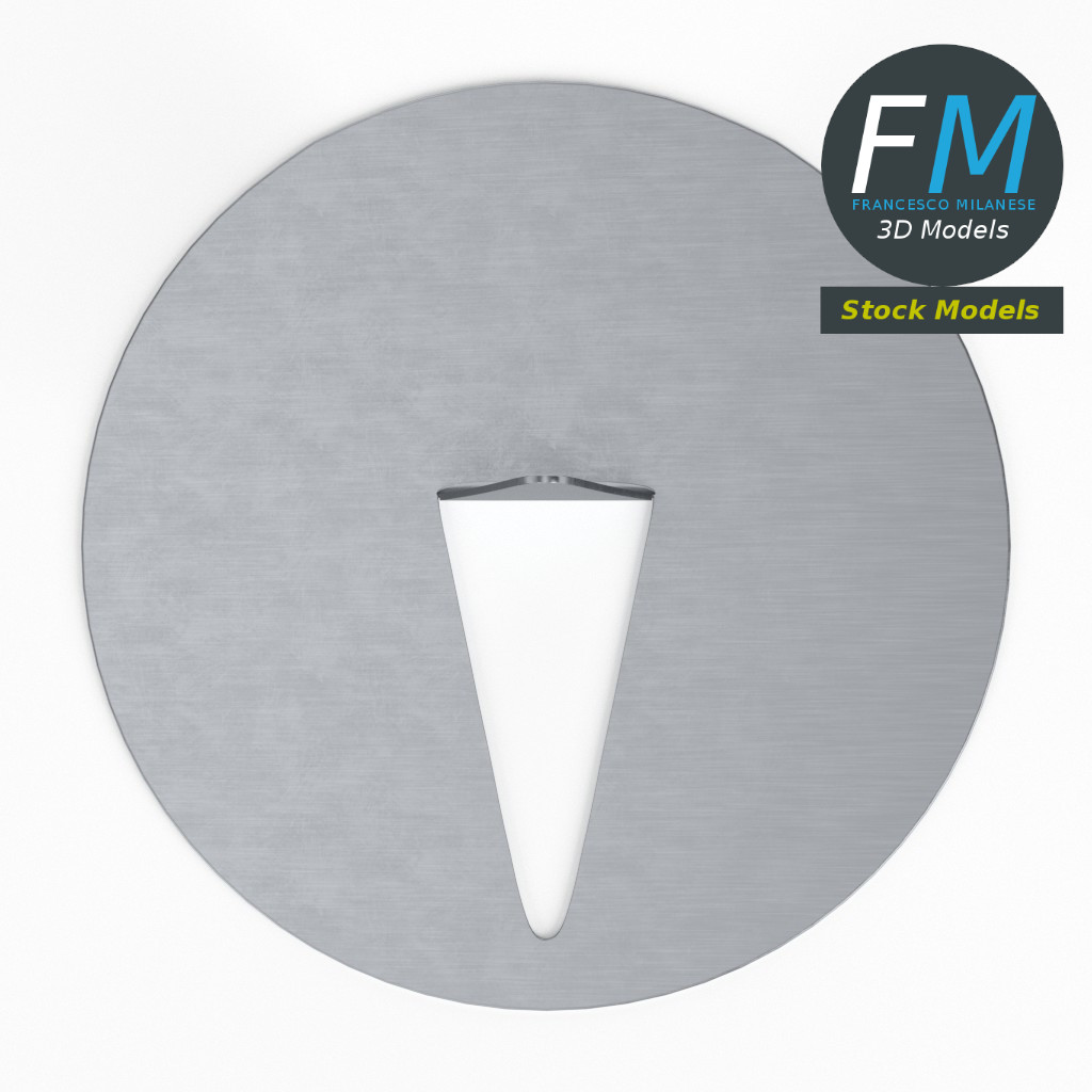 3D-Modell - Flachkopf-Reißzwecke - 06