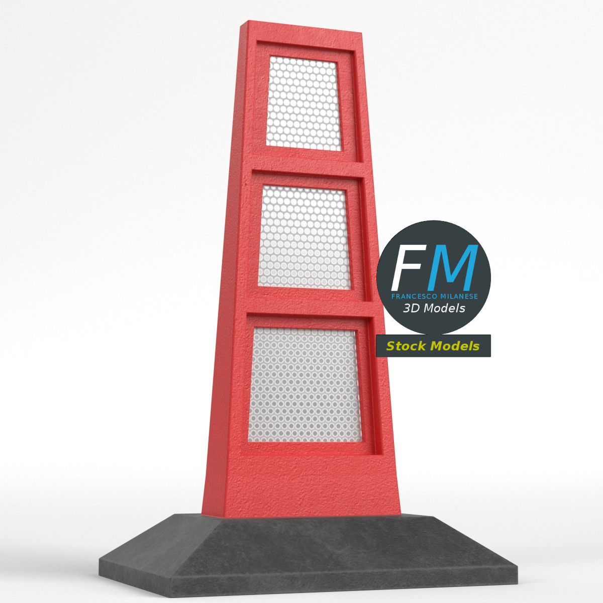 3D-Modell - Flexibler Leitpfosten - 01