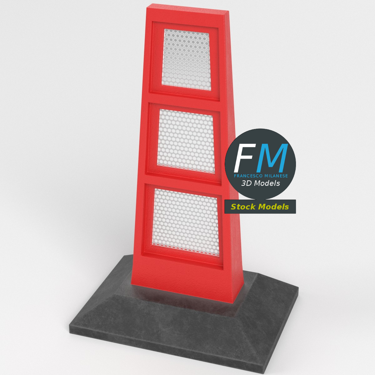 3D-Modell - Flexibler Leitpfosten - 02