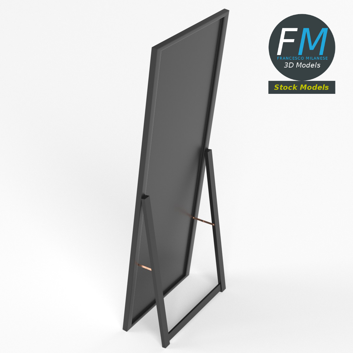 3D-Modell - Standspiegel - 02