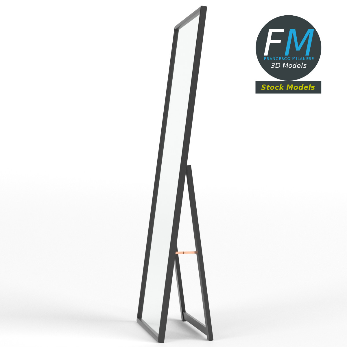 3D-Modell - Standspiegel - 03