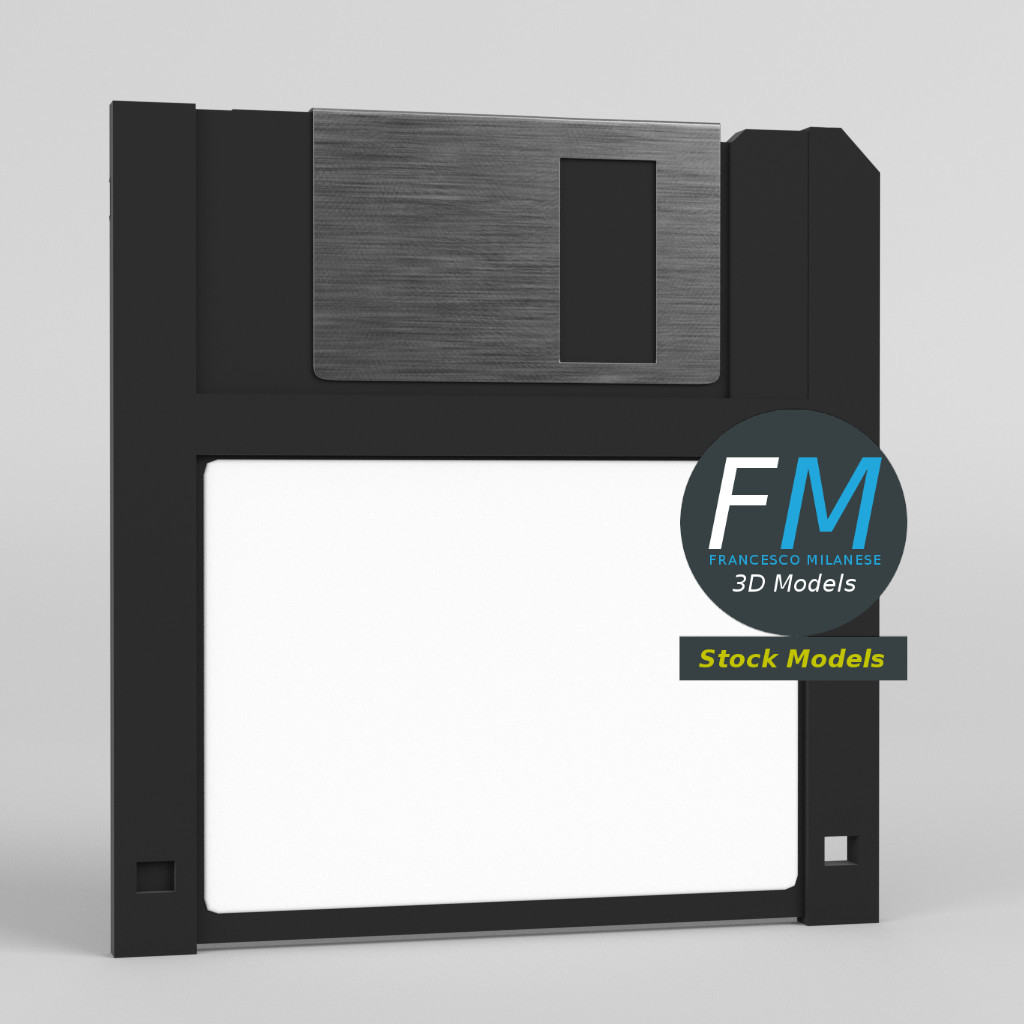 3D-Modell - Diskette - 01