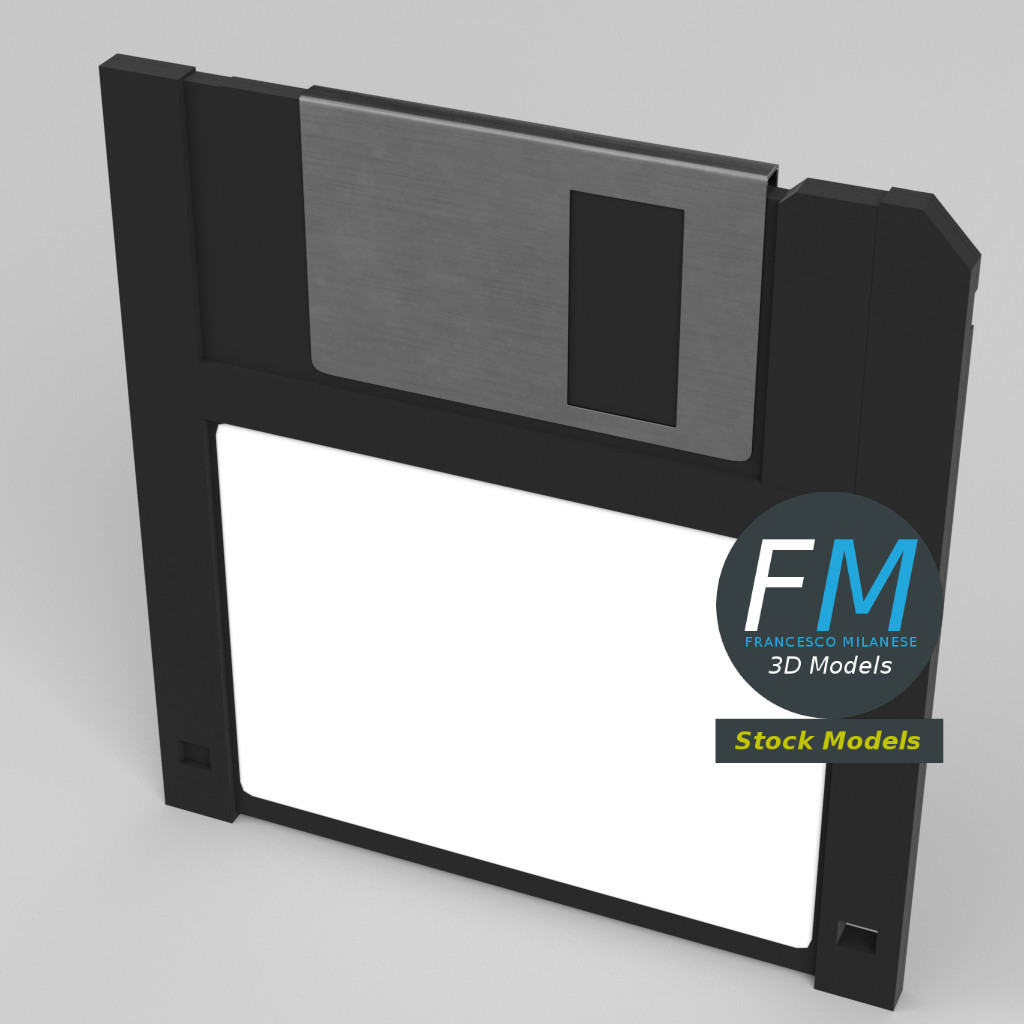 3D-Modell - Diskette - 02