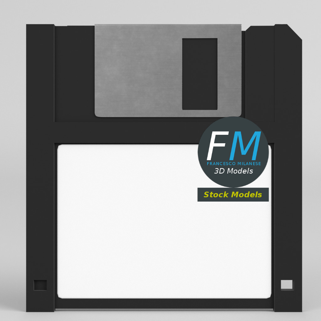 3D-Modell - Diskette - 03