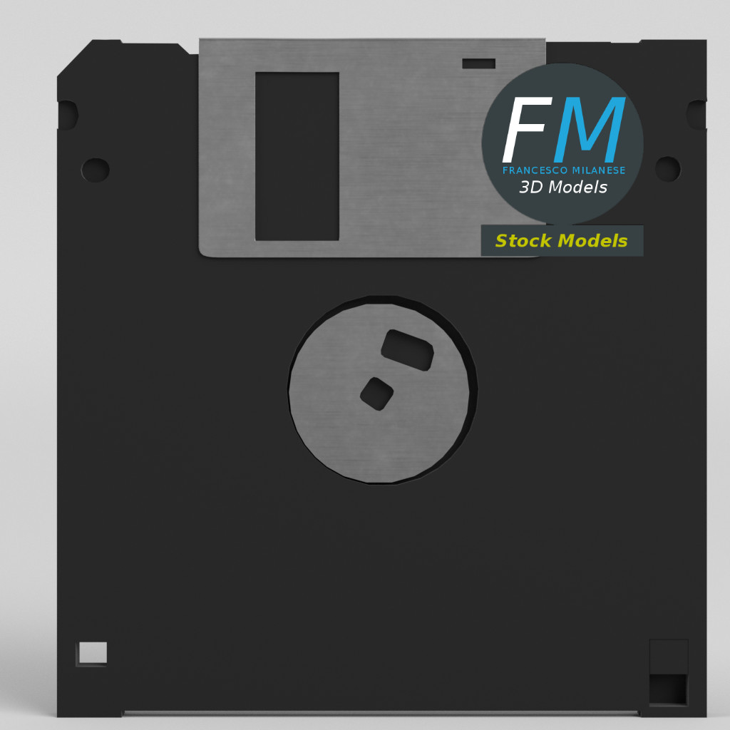 3D-Modell - Diskette - 04
