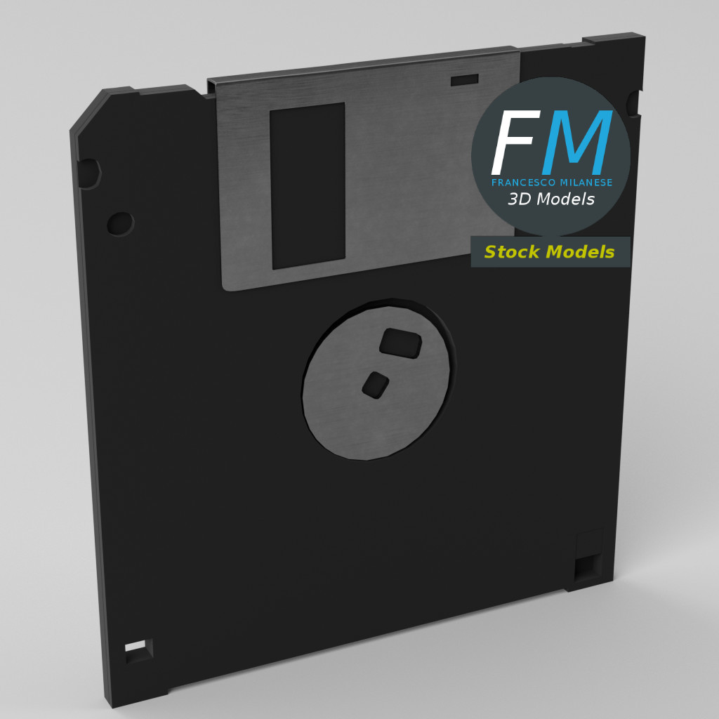 3D-Modell - Diskette - 05