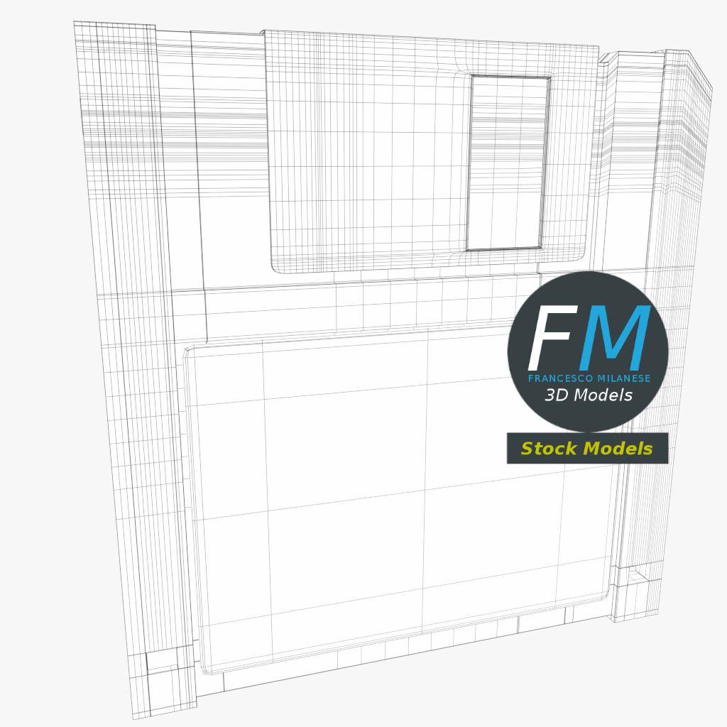 3D-Modell - Diskette - 07