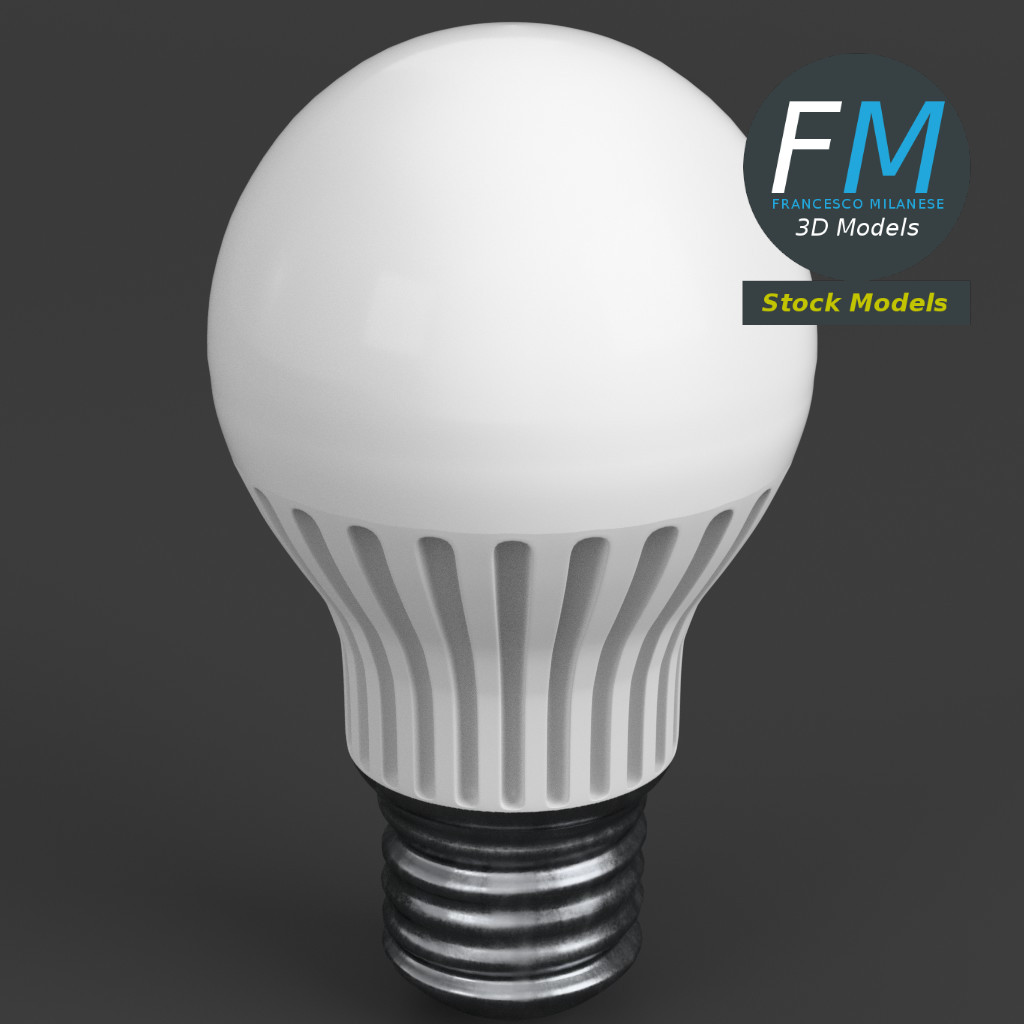 3D-Modell - LED-Lampe - 01