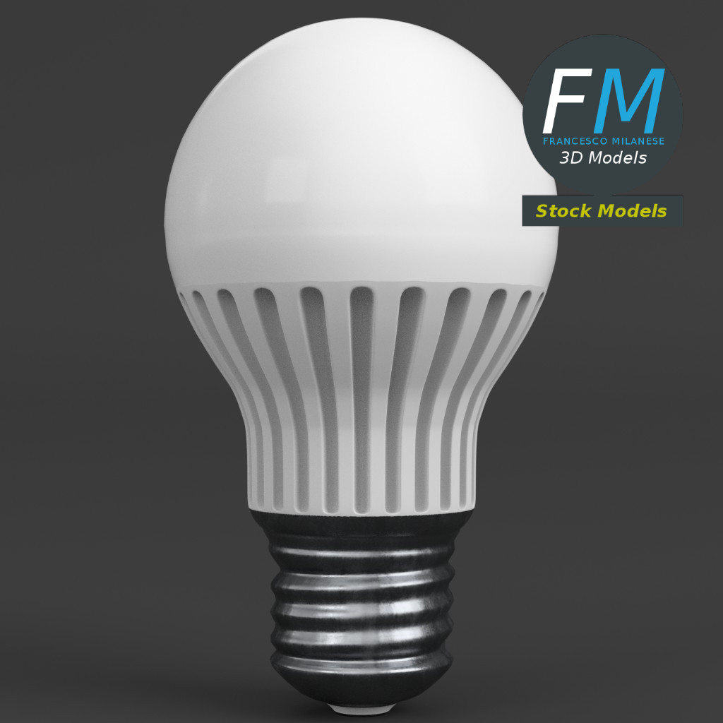 3D-Modell - LED-Lampe - 03