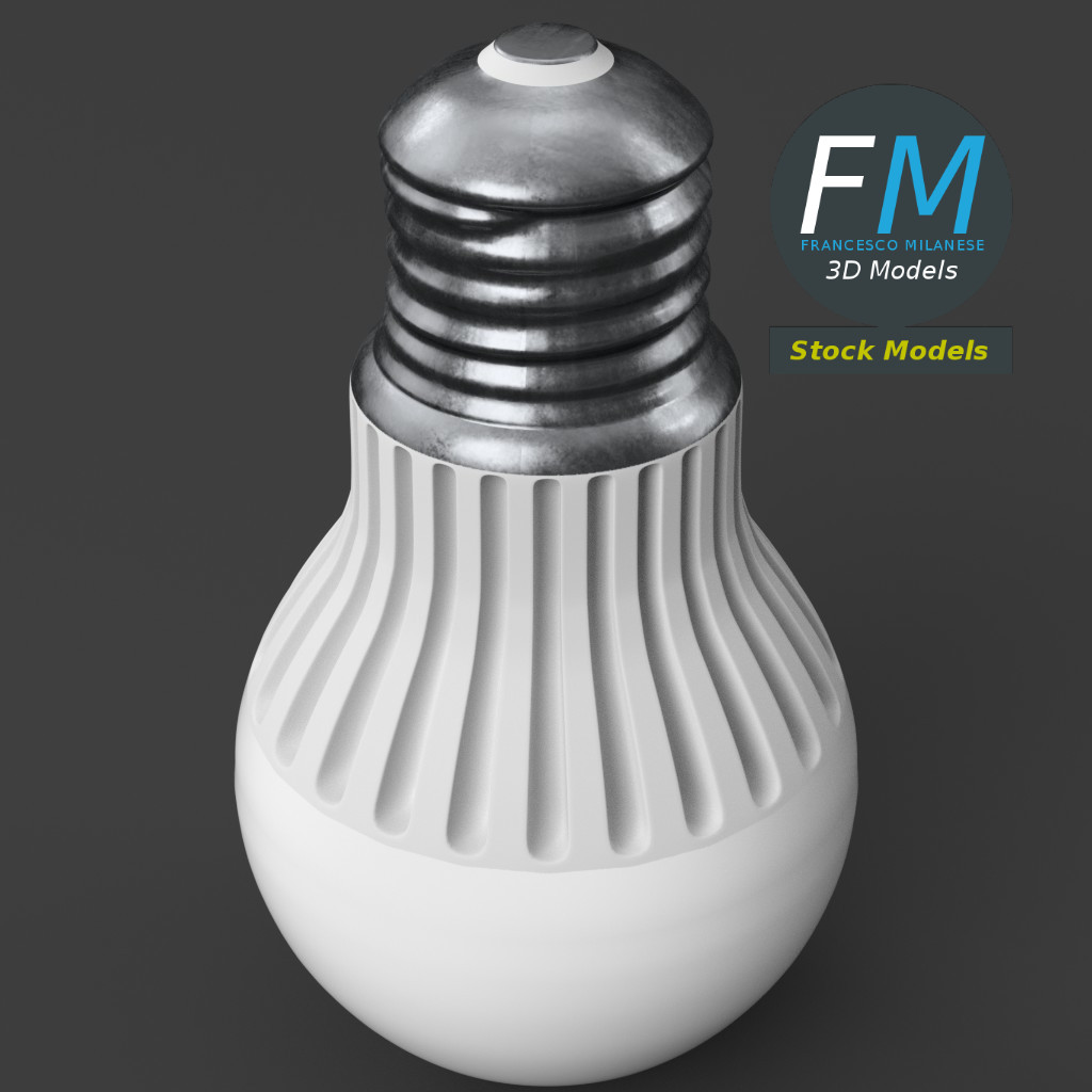 3D-Modell - LED-Lampe - 05