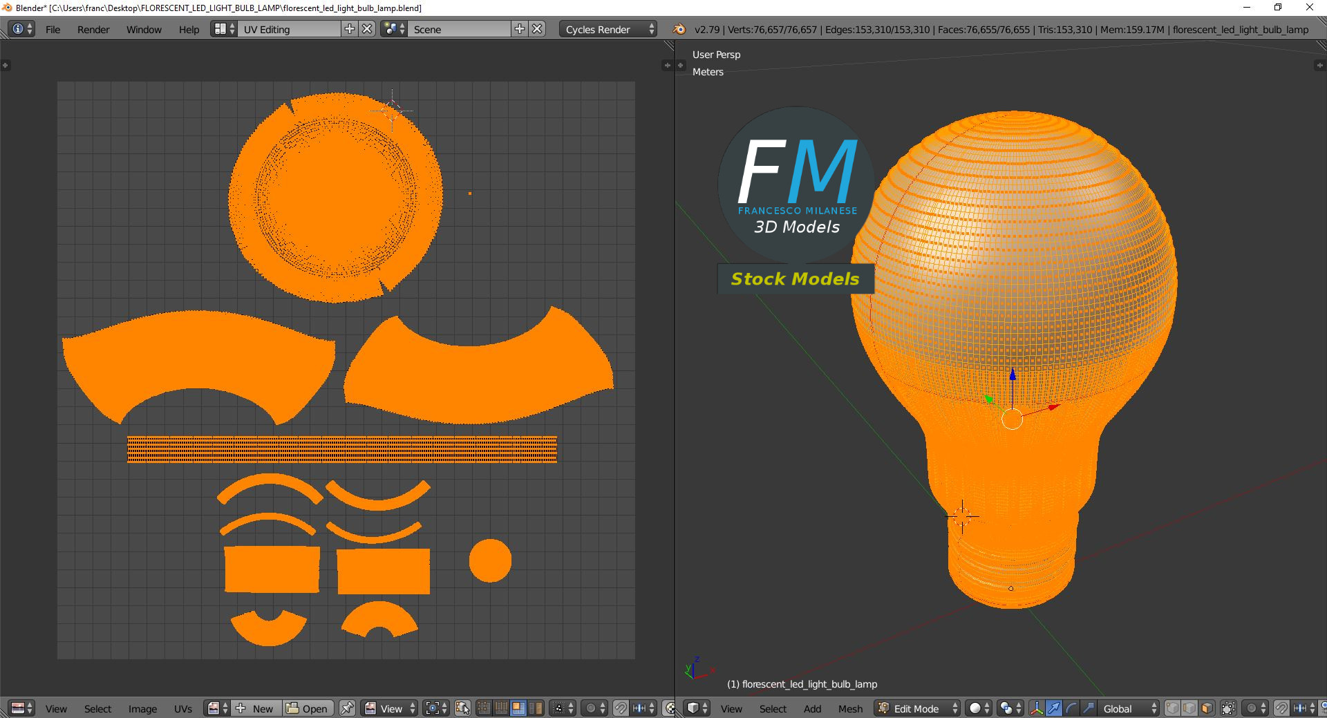 3D-Modell - LED-Lampe - 10