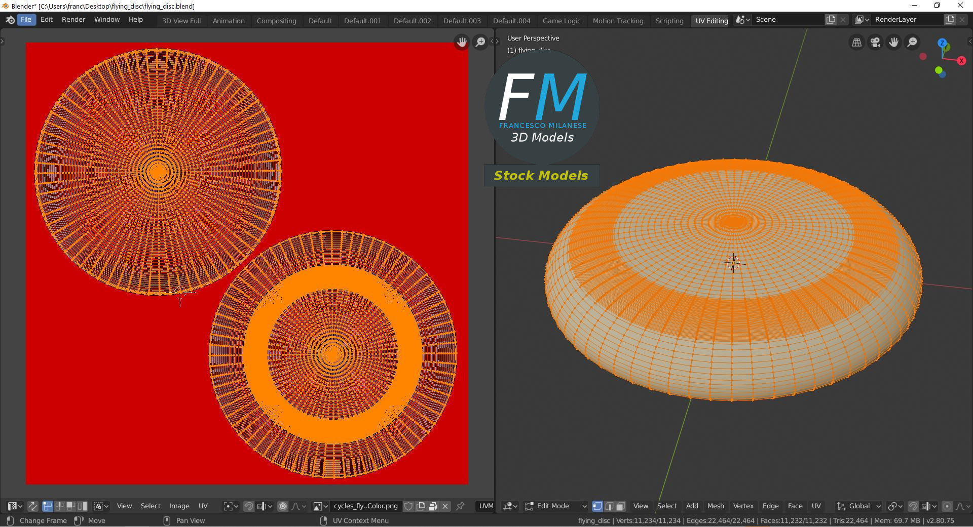 3D-Modell - Wurfscheibe - 10