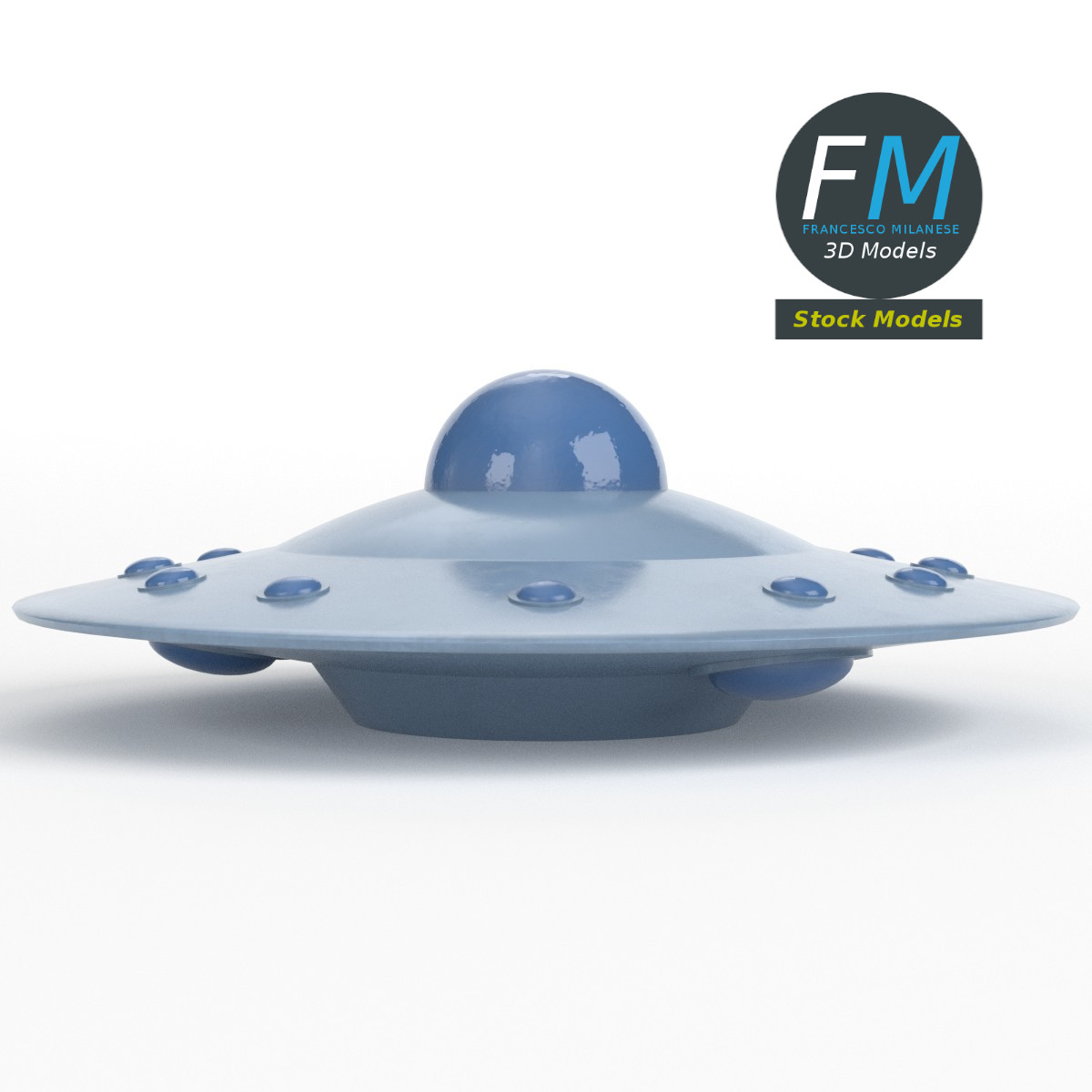 3D-Modell - Fliegende Untertasse - 01
