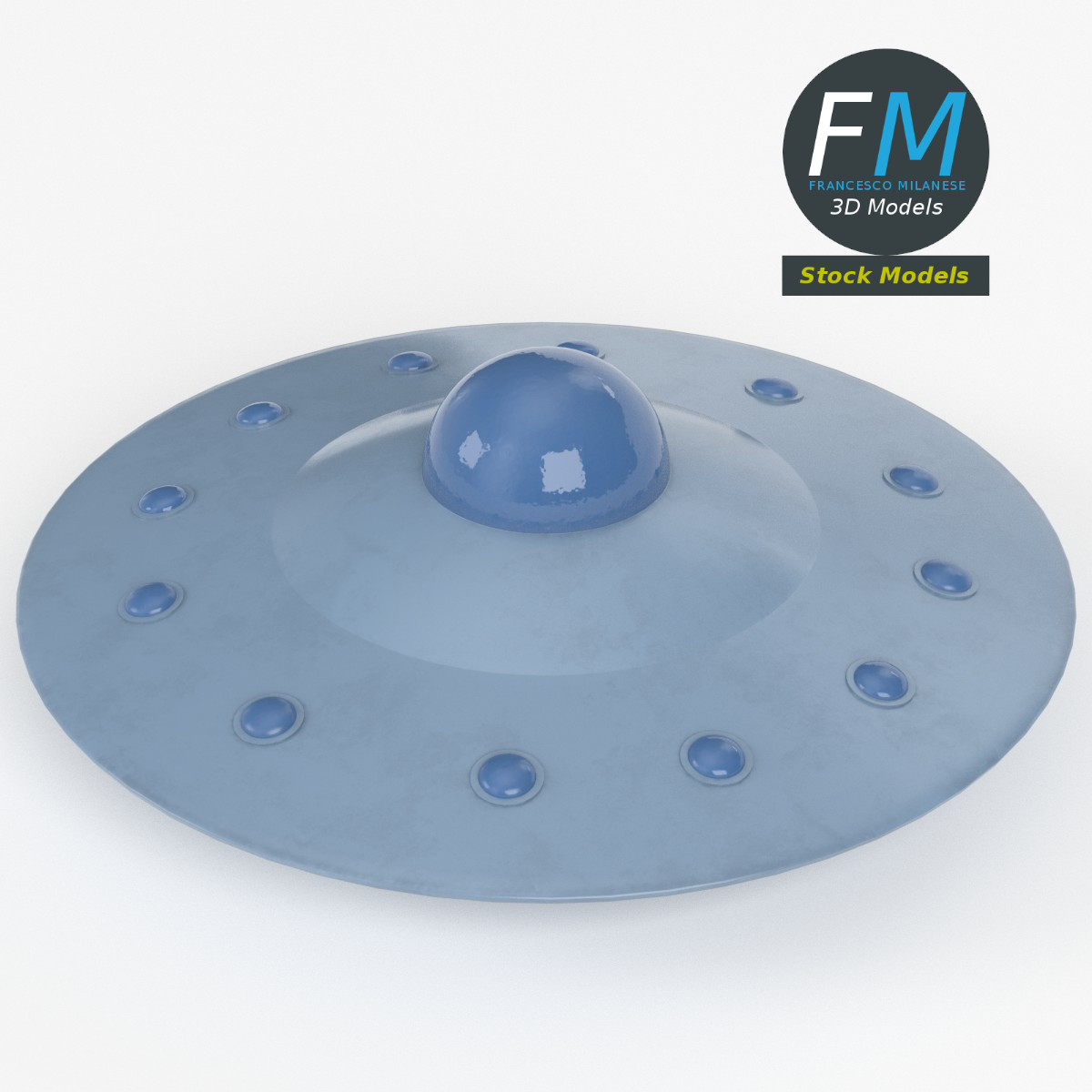 3D-Modell - Fliegende Untertasse - 02