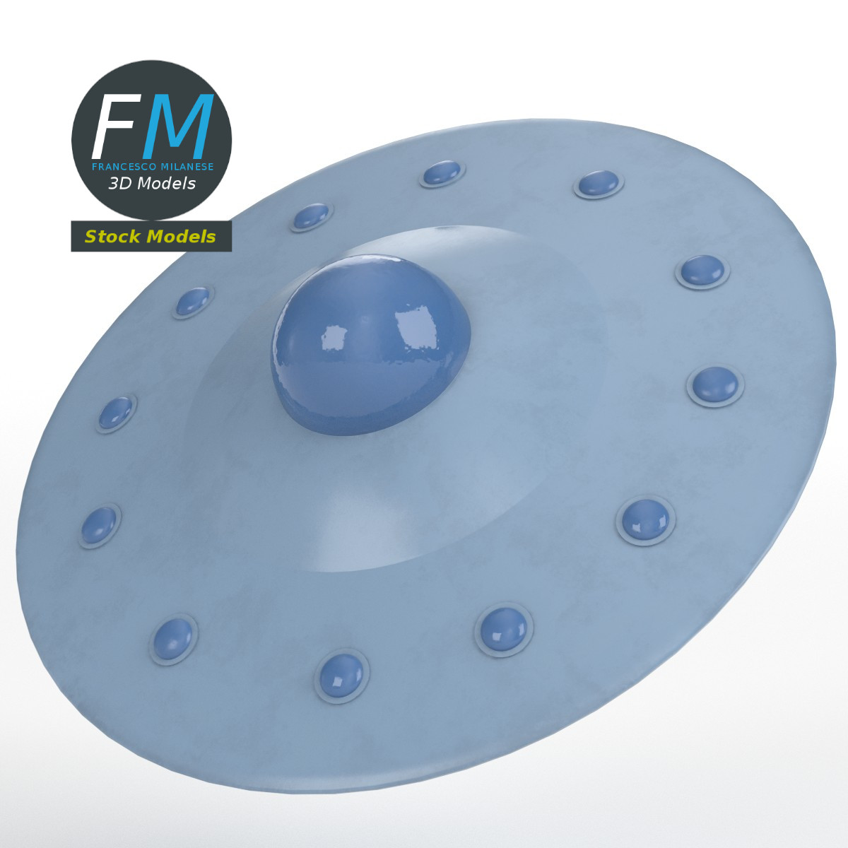 3D-Modell - Fliegende Untertasse - 03