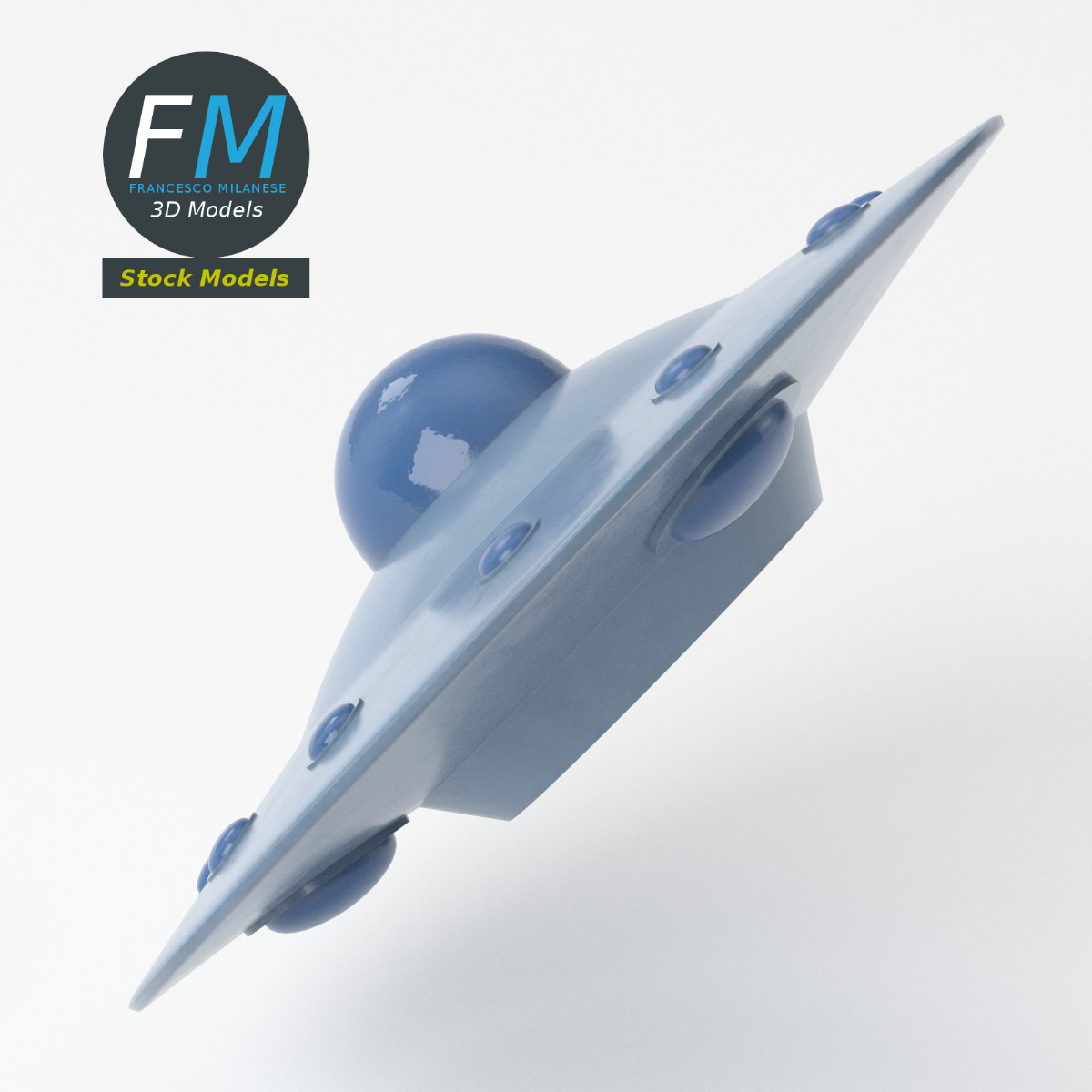 3D-Modell - Fliegende Untertasse - 05