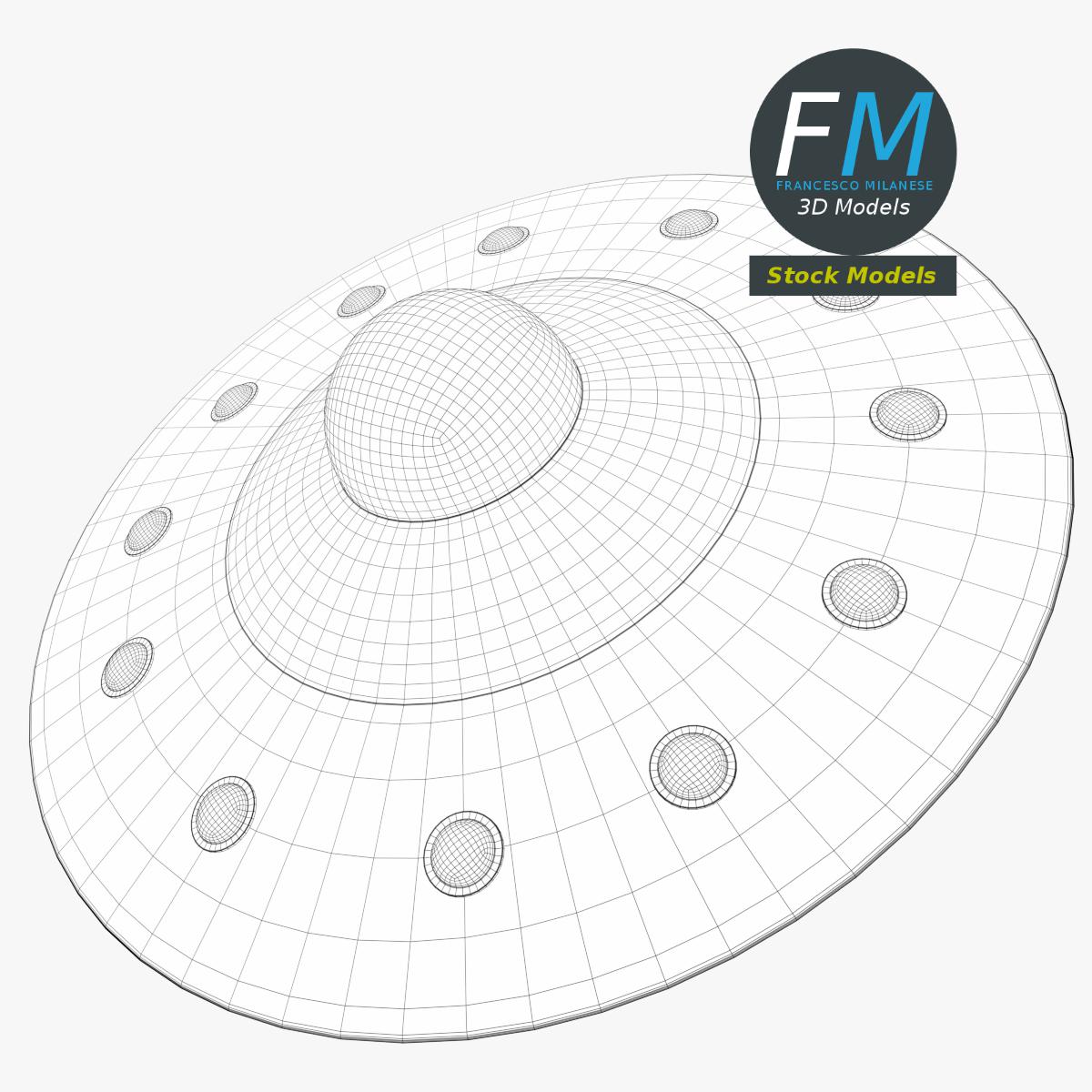 3D-Modell - Fliegende Untertasse - 07