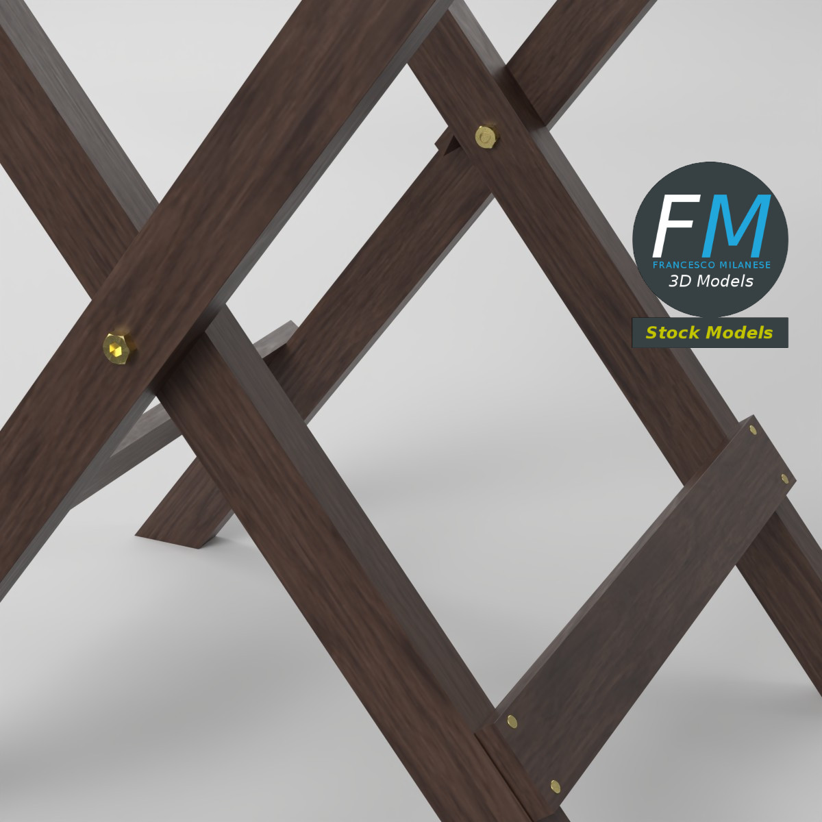 3D-Modell - Klappbarer Frühstückstabletttisch - 05