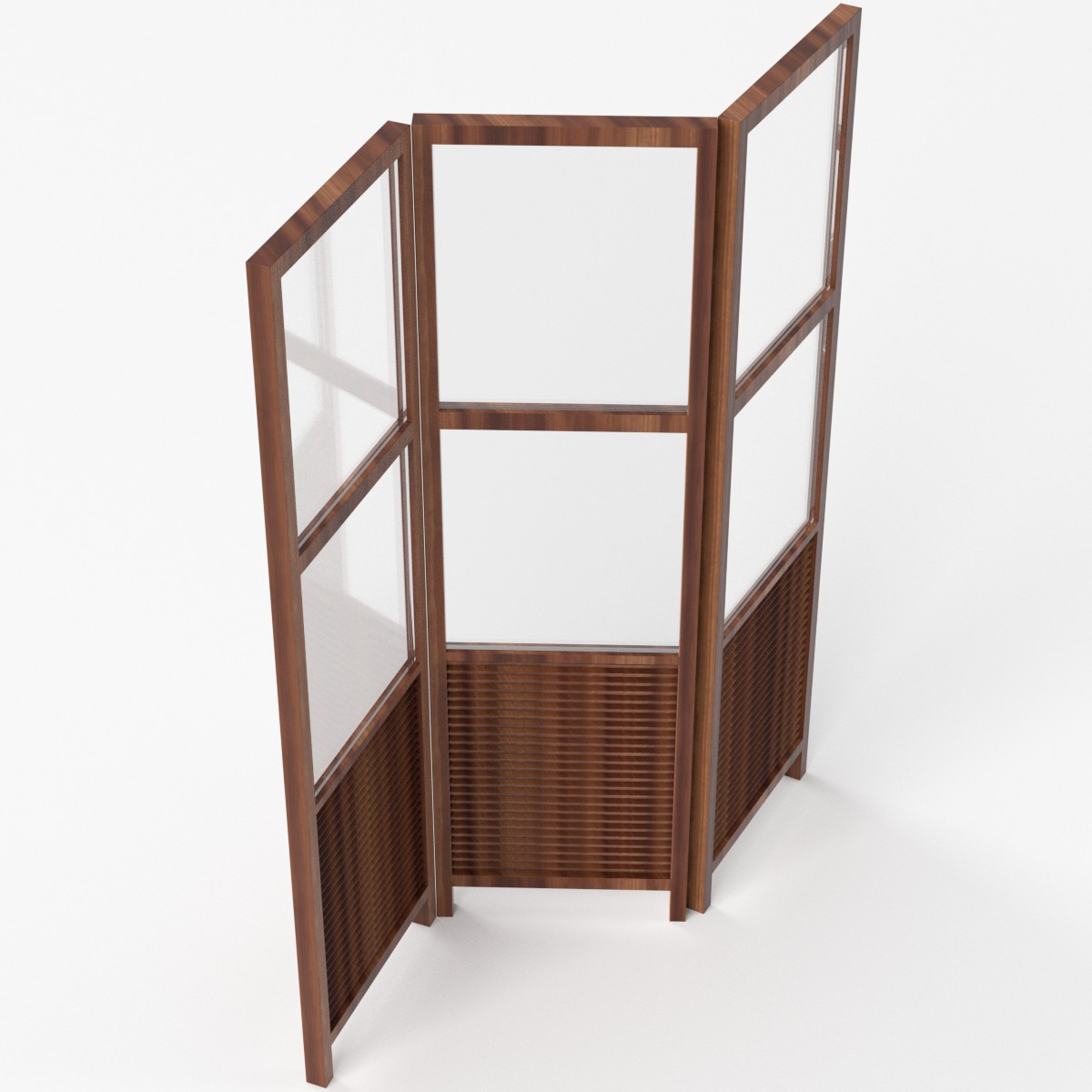 3D-Modell - Dreiteiliger Paravent - 05