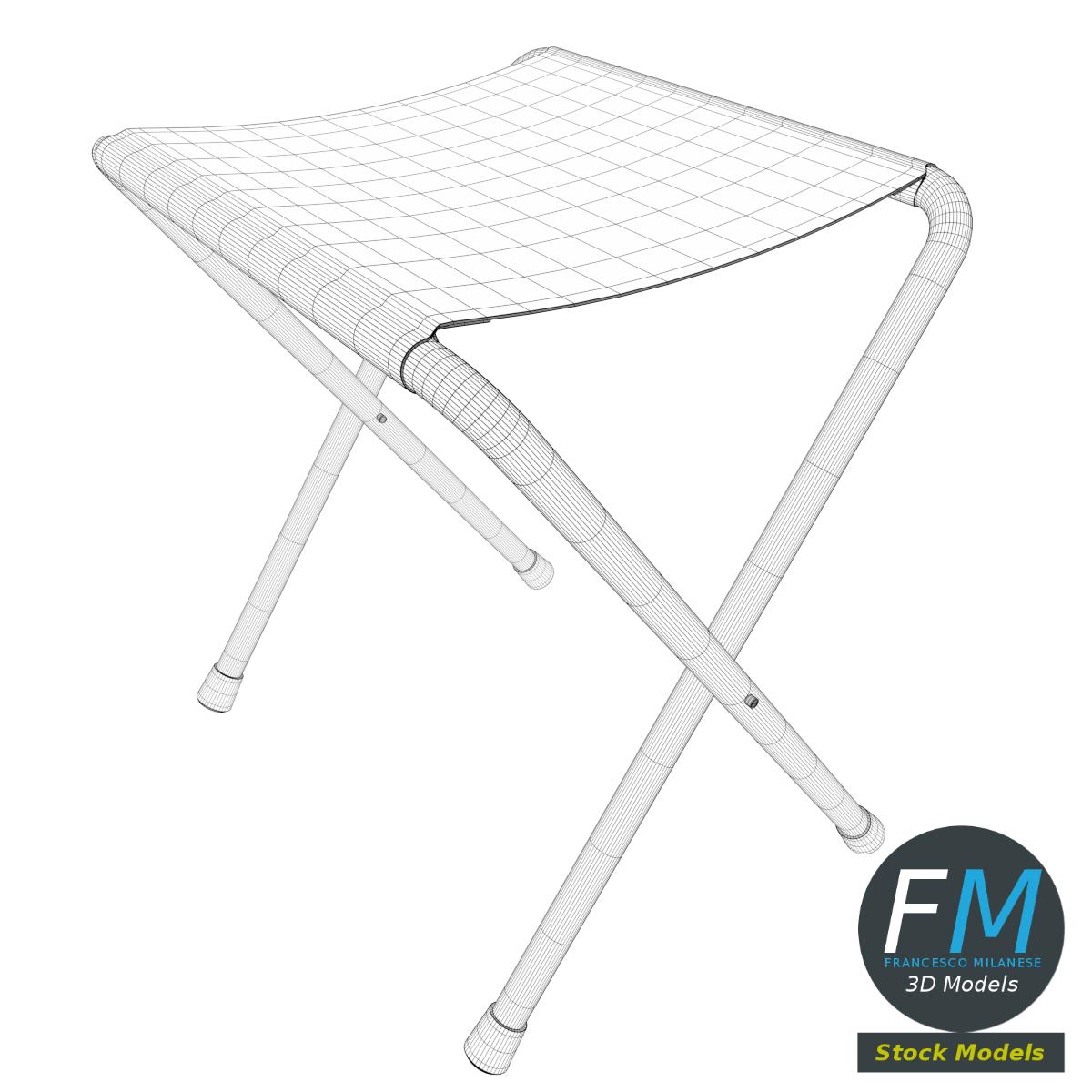 3D-Modell - Klapphocker - 07