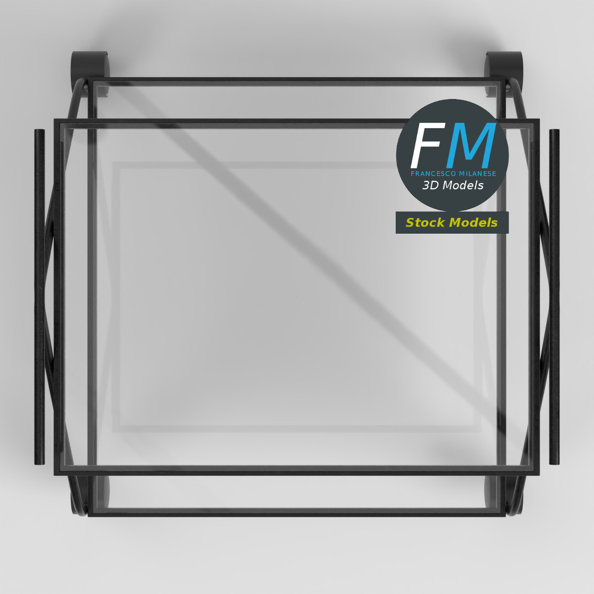 3D-Modell - Moderner Barwagen - 06