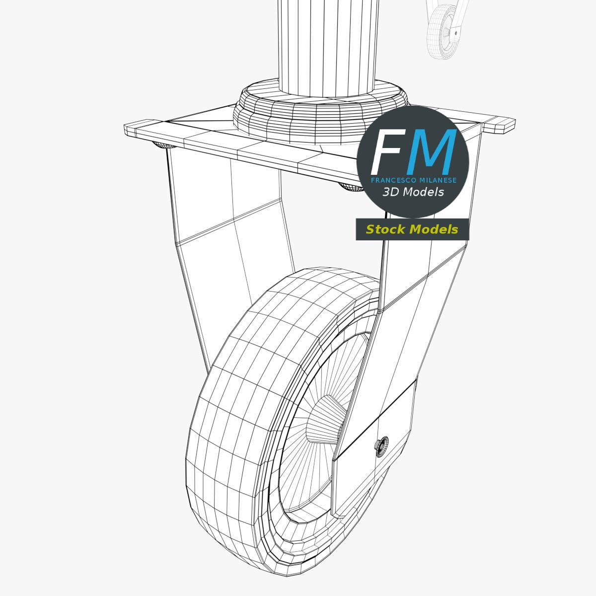 3D-Modell - Servierwagen für Speisen und Getränke - 08