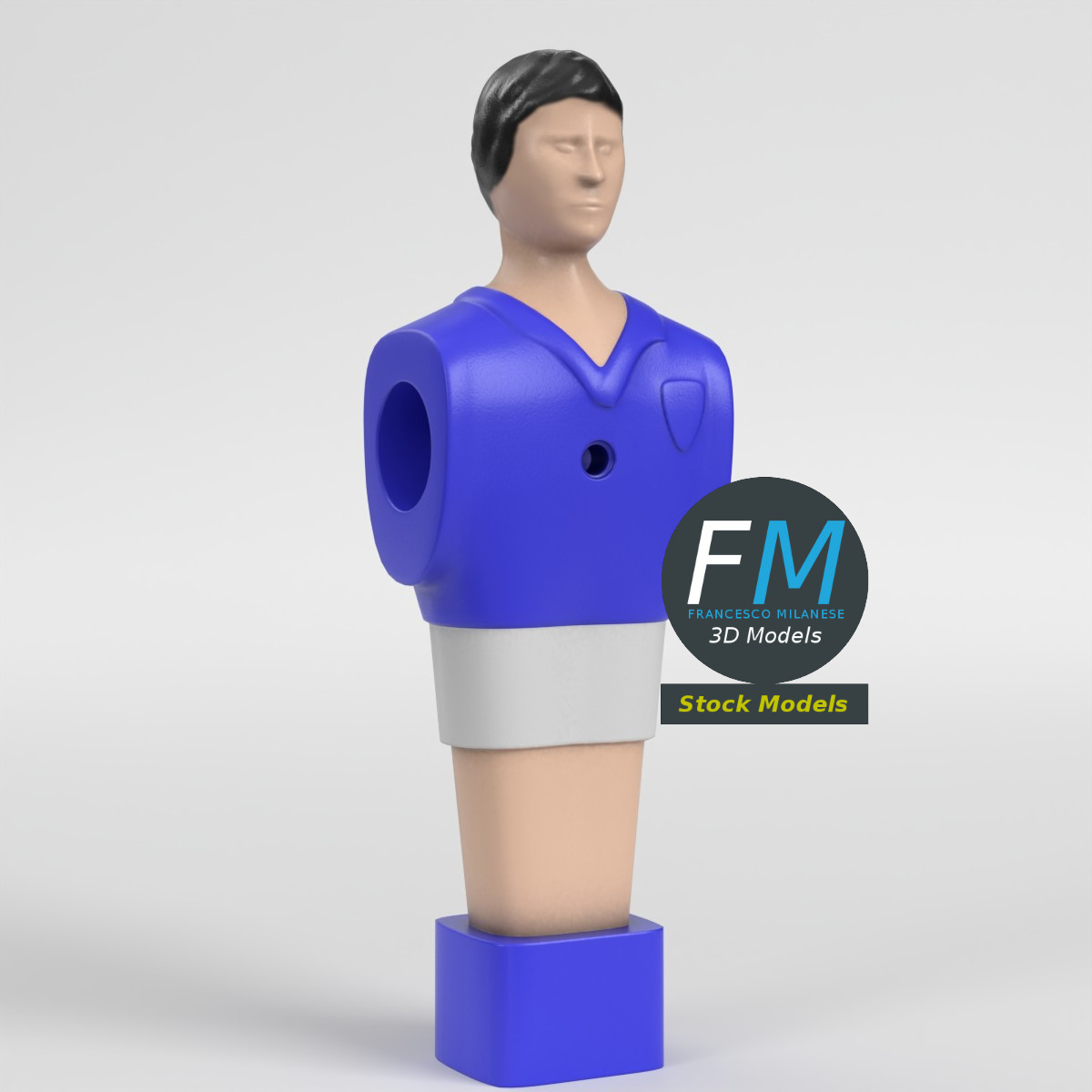3D-Modell - Tischfußballfigur - 01
