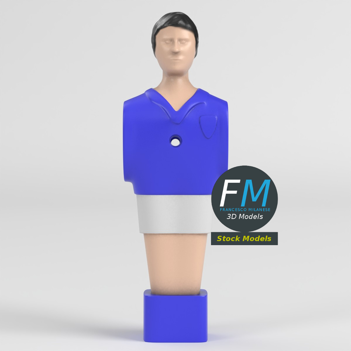 3D-Modell - Tischfußballfigur - 03