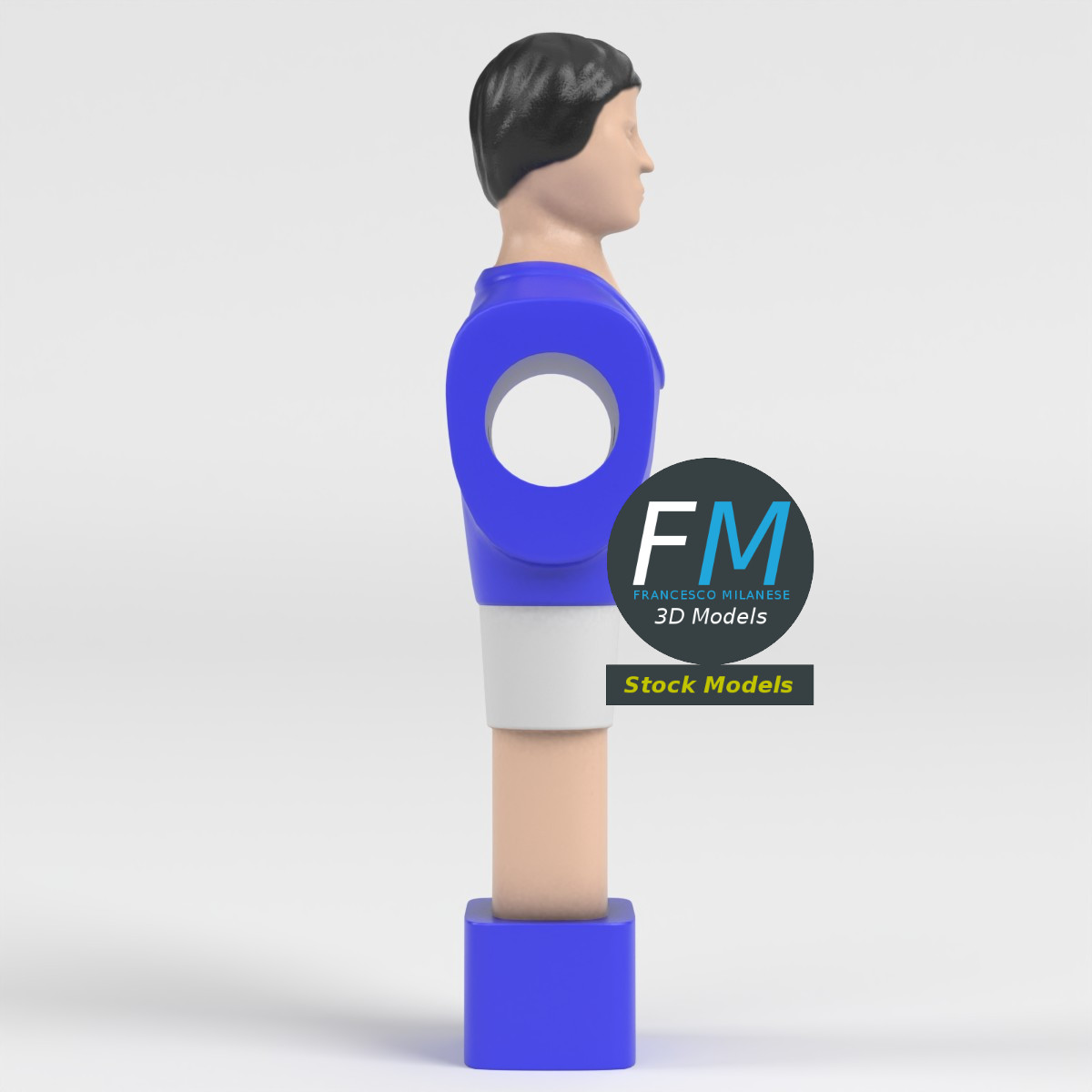 3D-Modell - Tischfußballfigur - 04