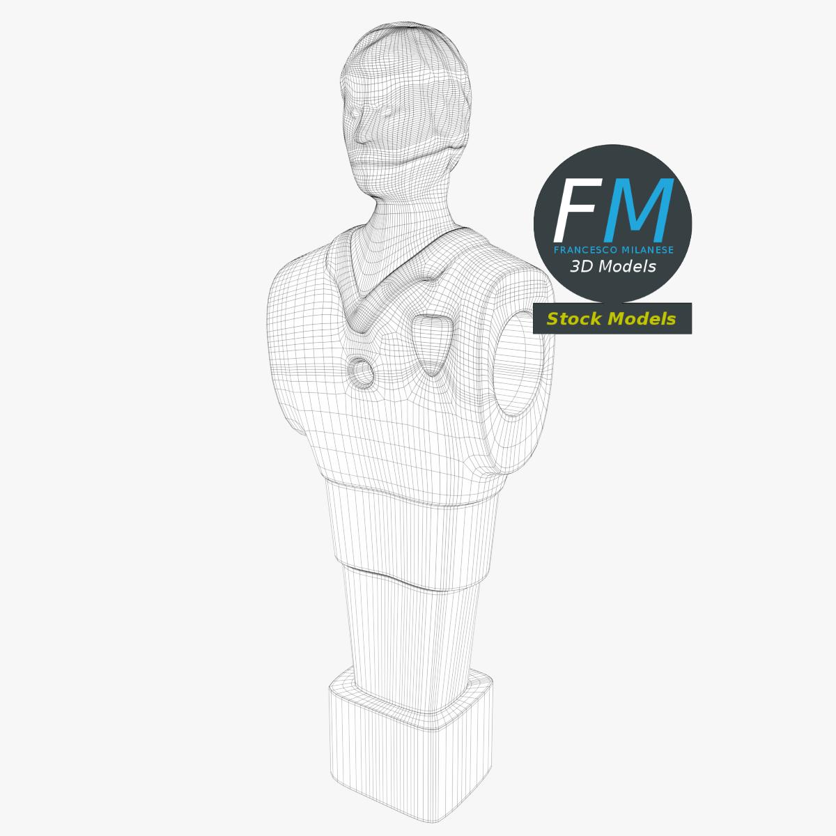 3D-Modell - Tischfußballfigur - 07