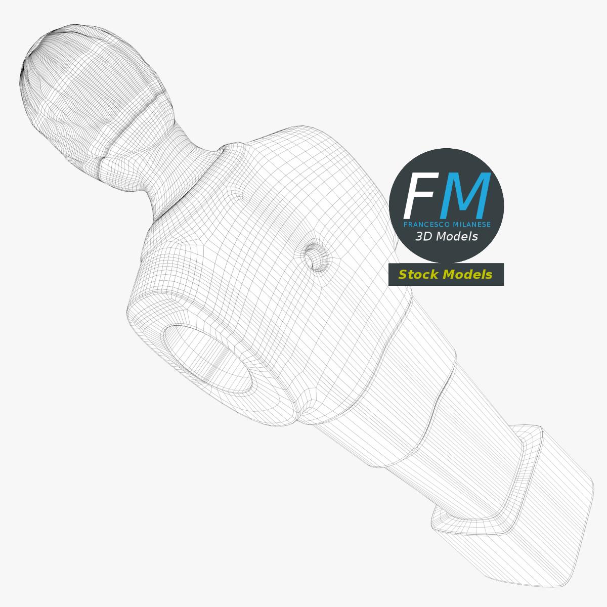 3D-Modell - Tischfußballfigur - 08