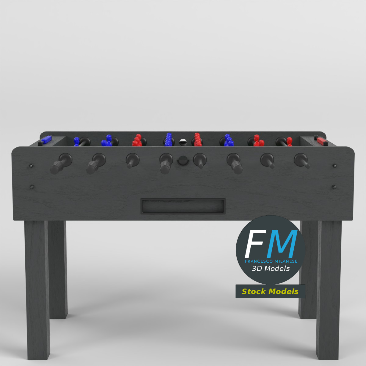 3D-Modell - Tischfußballtisch - 03