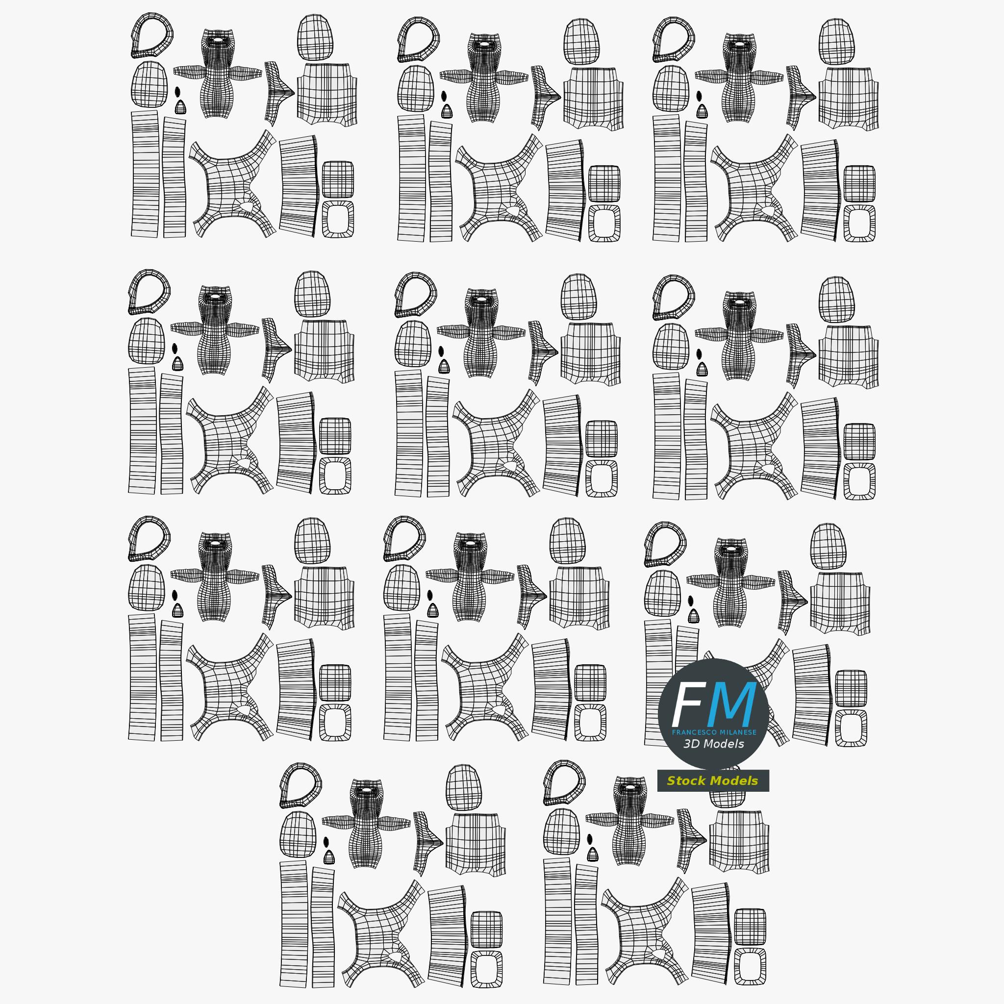 3D-Modell - Tischfußballtisch - 11