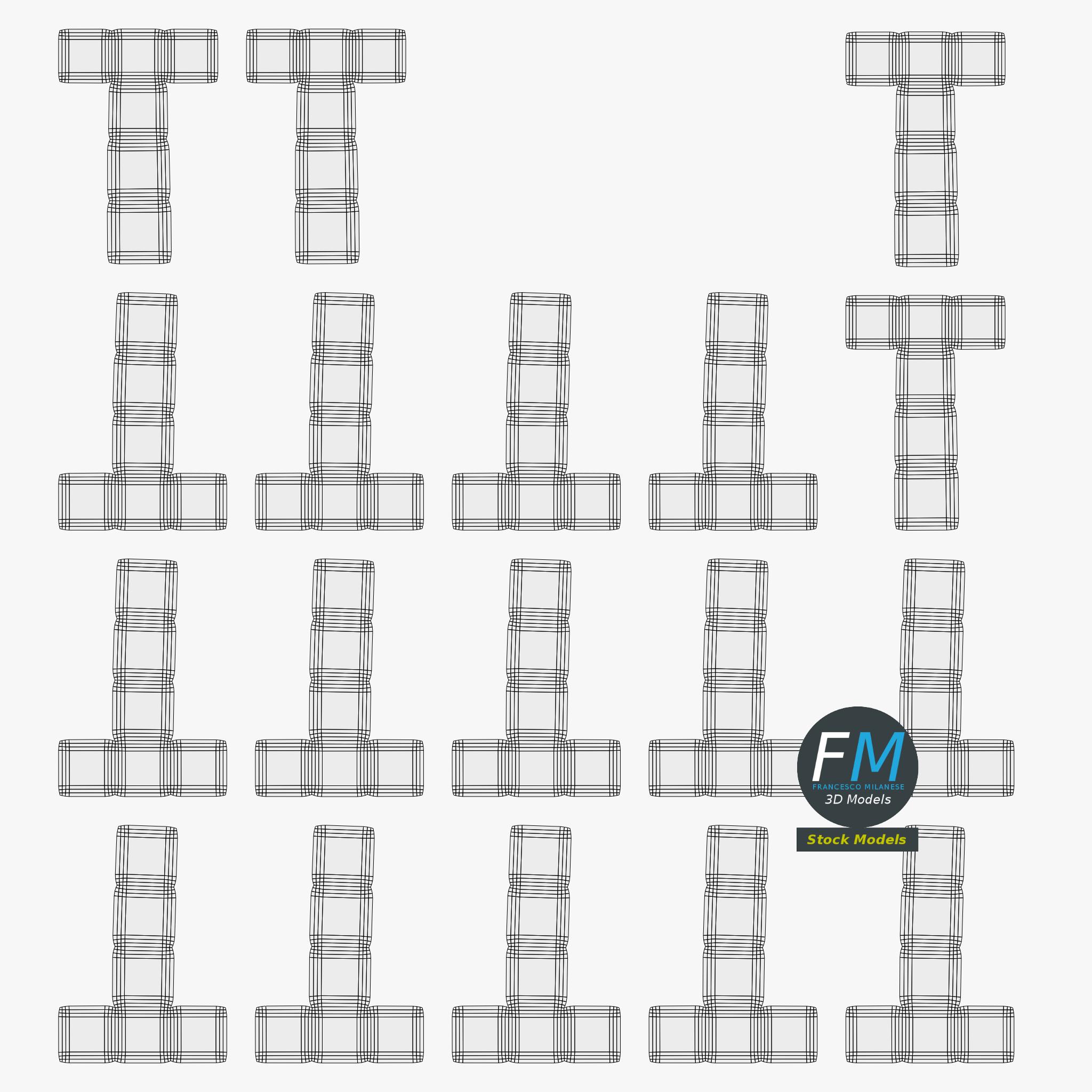 3D-Modell - Tischfußballtisch - 12